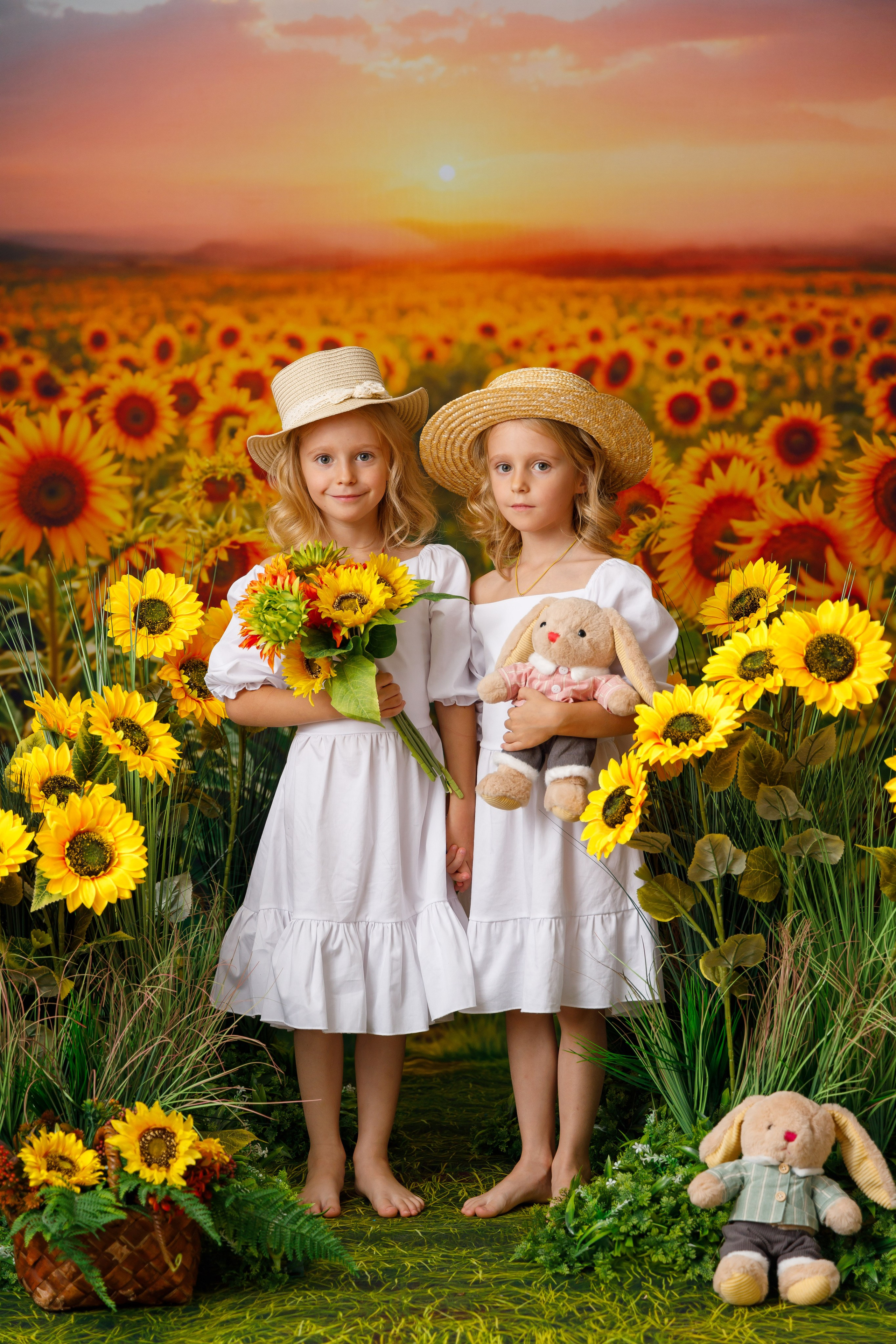 Подсолнухи. Детская фотостудия Москва