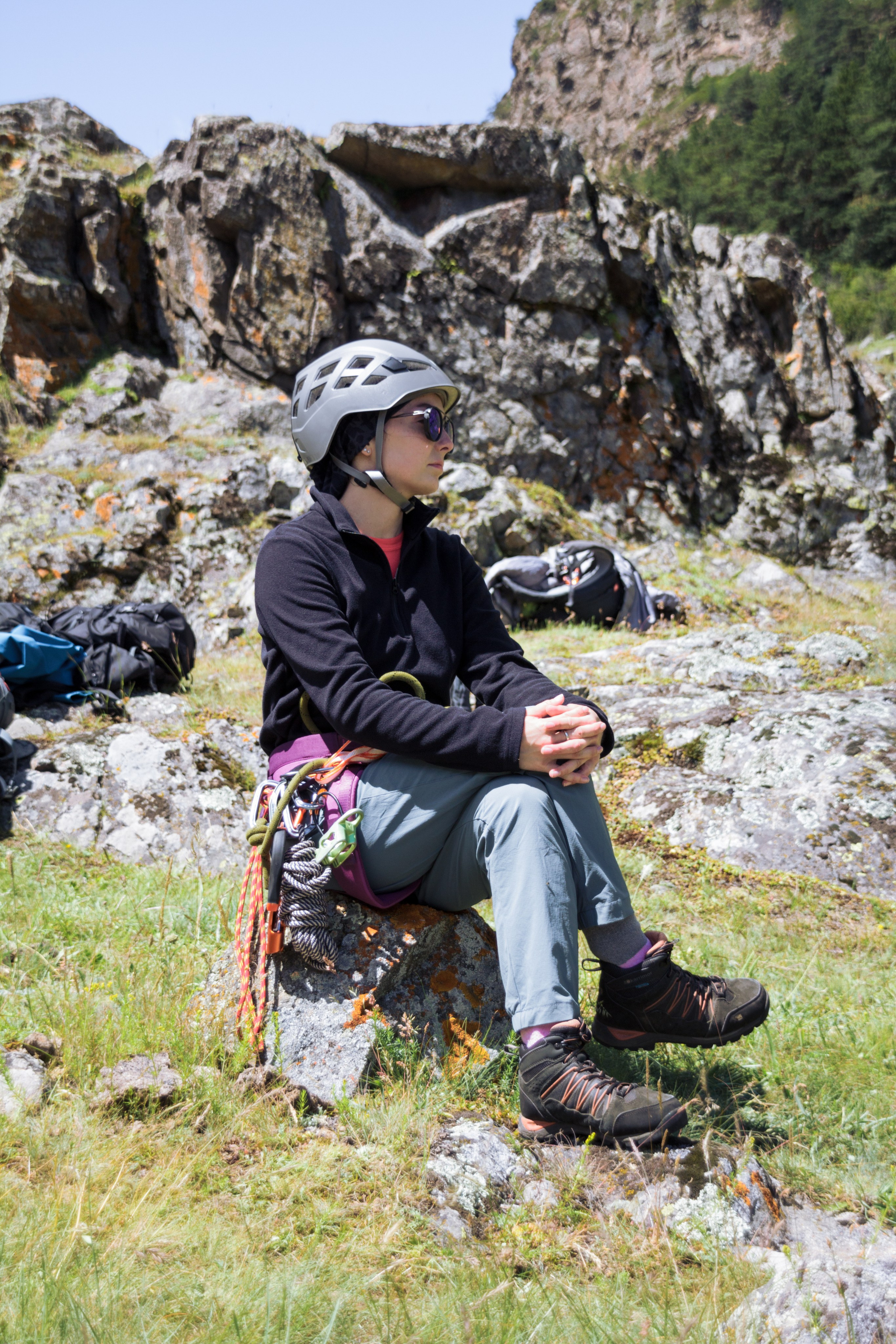 Тренировка на скалах в альплагере (Пример съемки). Фотограф Котий Даниил