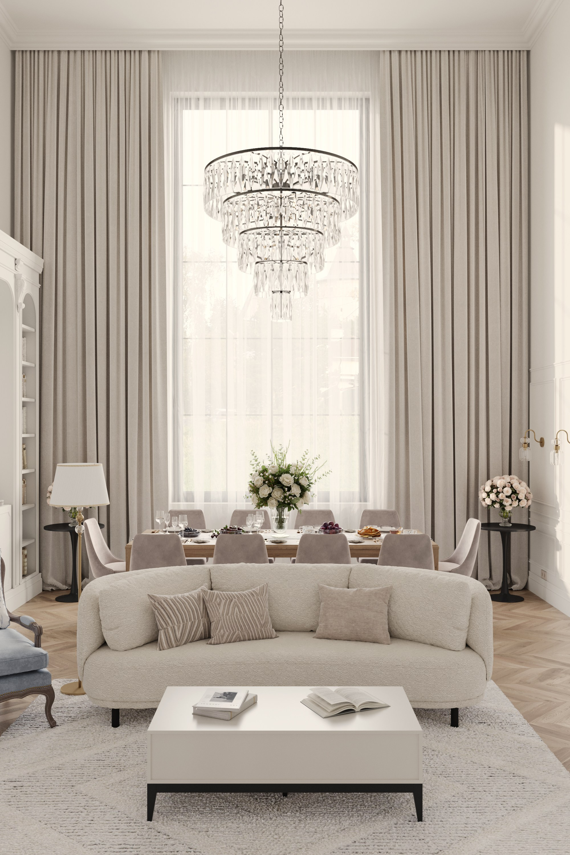 Дом 320 м² для большой семьи в Парижском стиле🤍