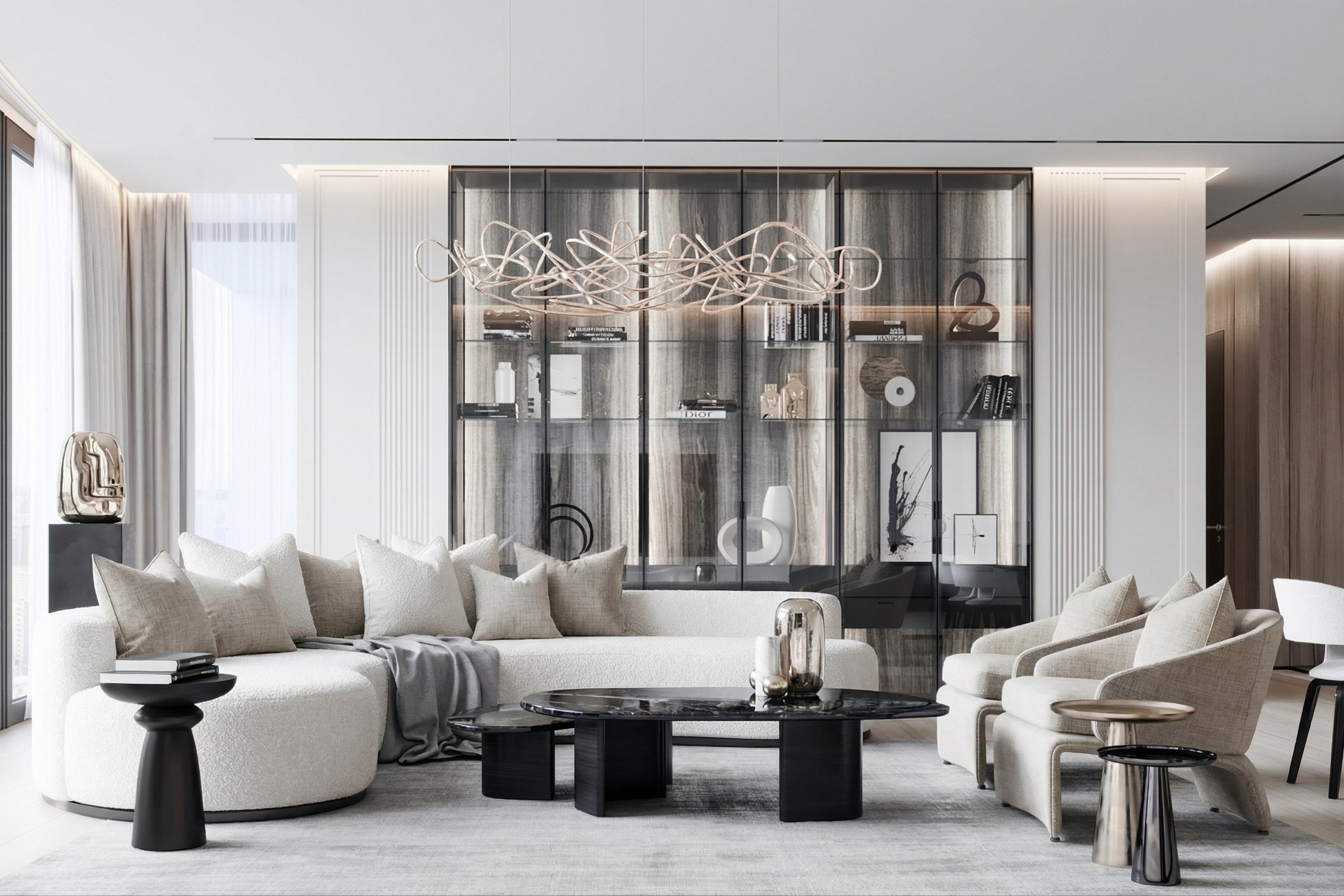 Дизайн квартиры 113 м² в современном стиле — интерьер в эстетике quiet luxury | Валерия Котович