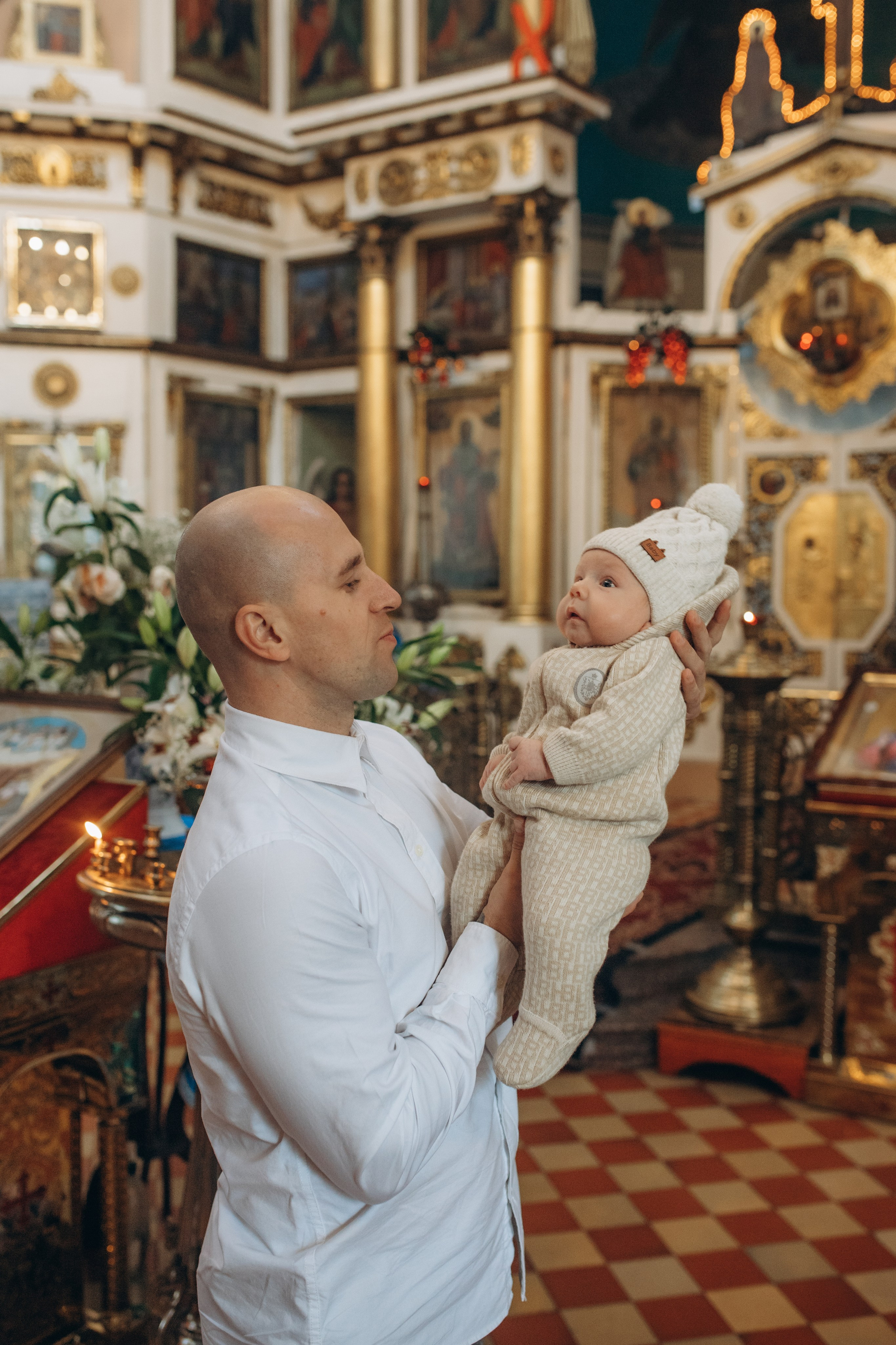 Крещение Михаил. Семейный и домашний фотограф в Москве и МО Королева Валерия