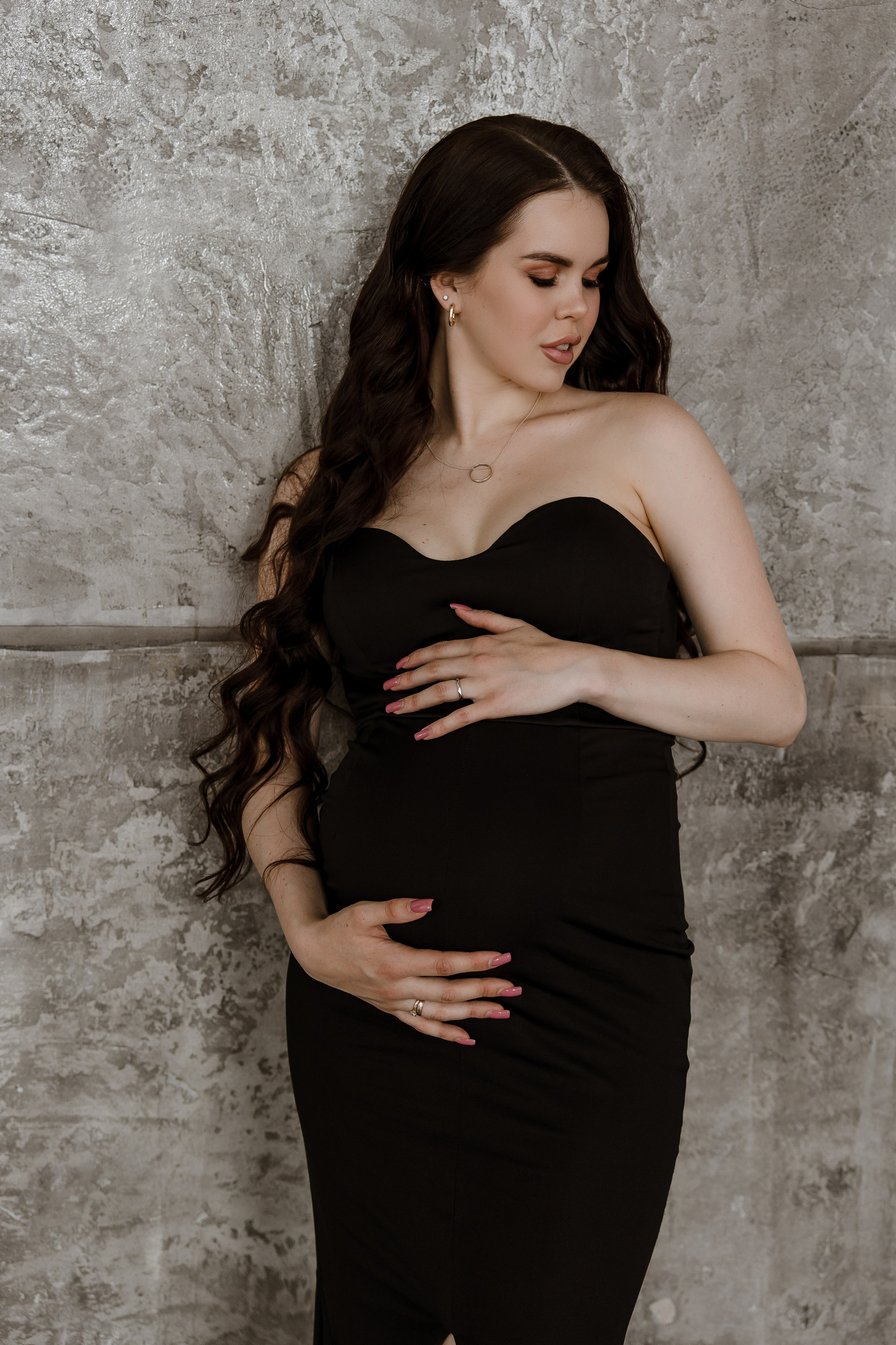Фотосессия беременной девушки в фотостудии. Свадебный и семейный фотограф в Самаре и Тольятти | Елена Топанцева
