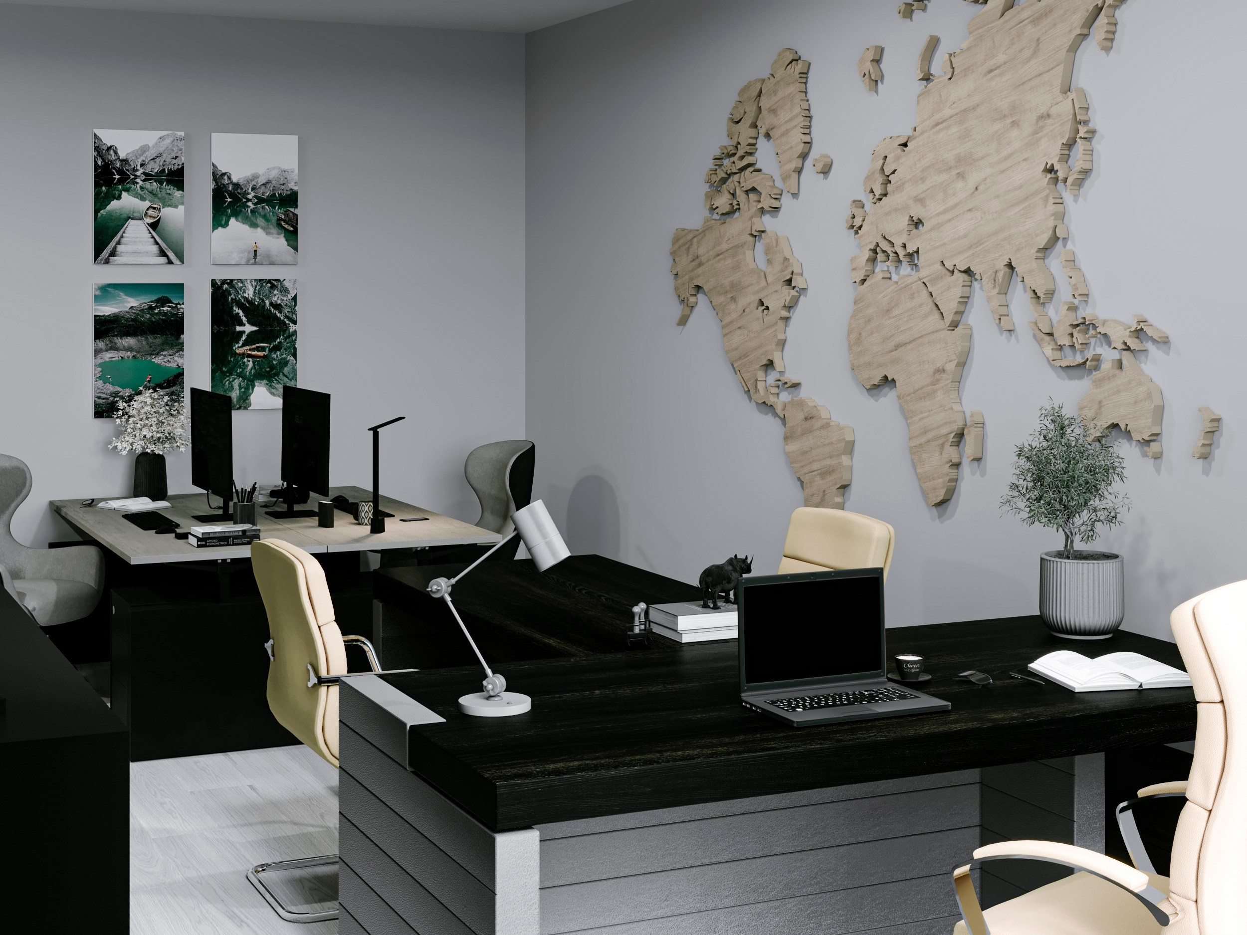 Офис продаж 30 кв. м. 3D визуализатор