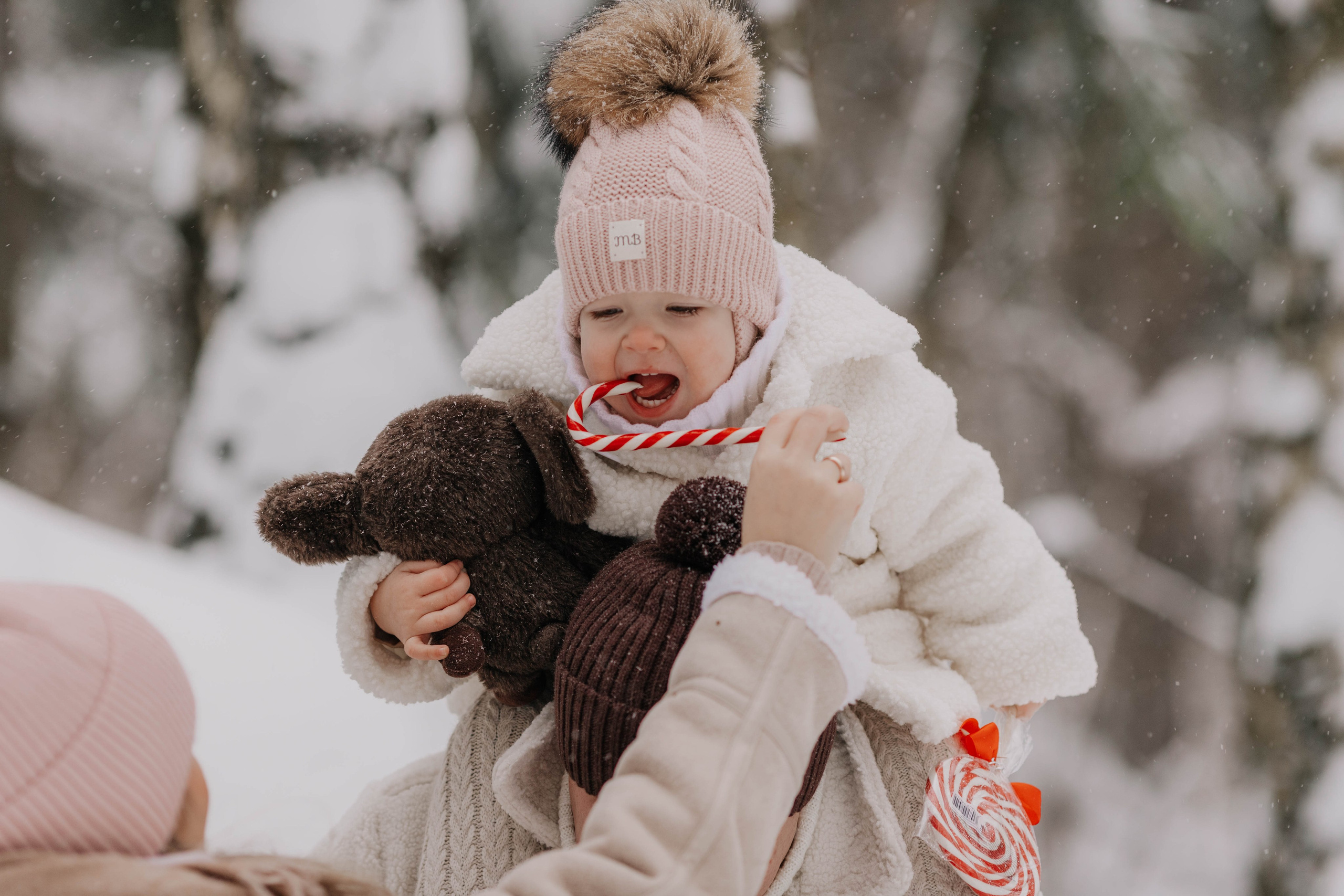 Лиля и семья Зимняя прогулка в лесу. Семейный и свадебный фотограф Видное Москва Екатерина Пятова