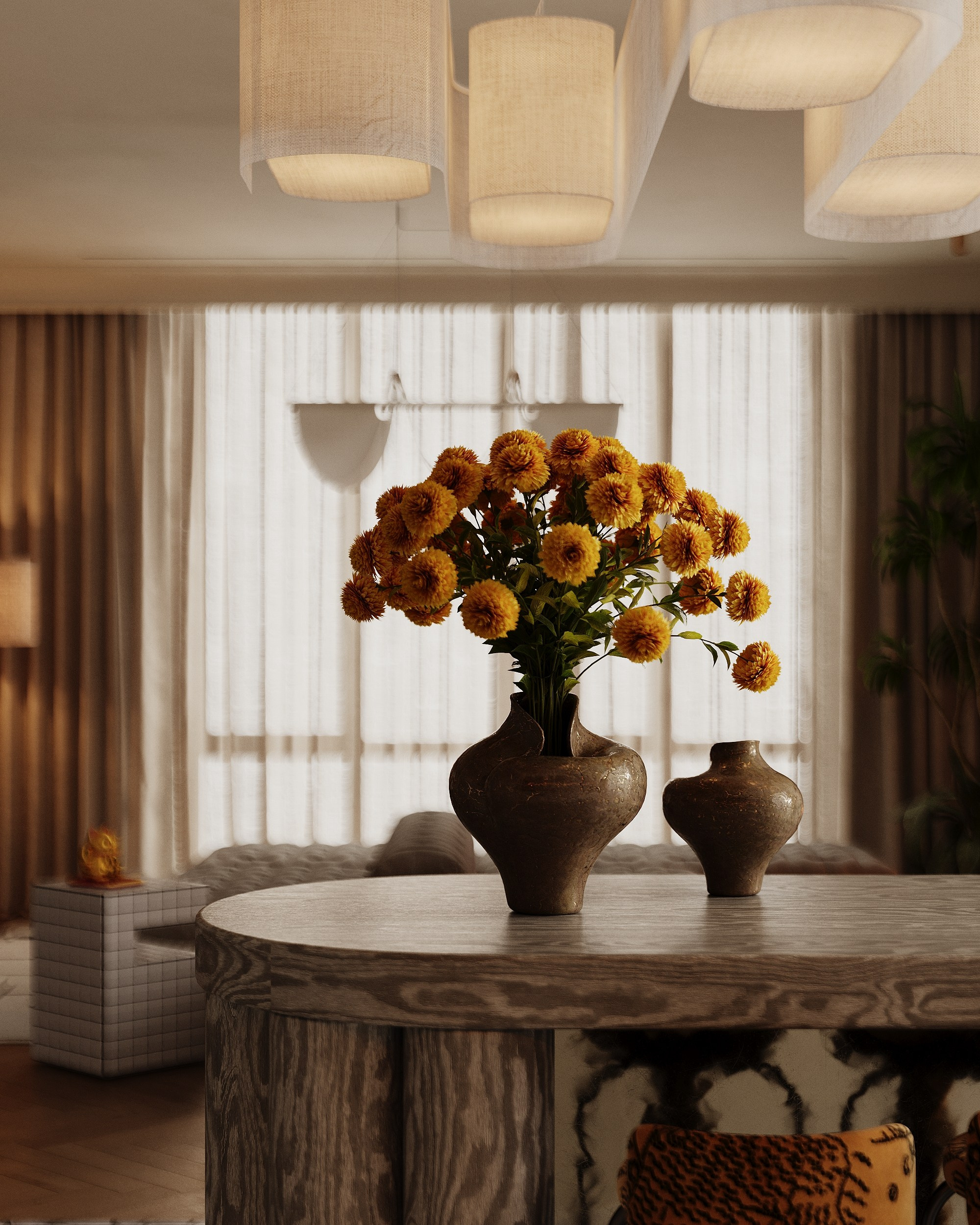 SOFT MINIMAL APARTMENT. Interior 3D visualizer Liya Iskevich