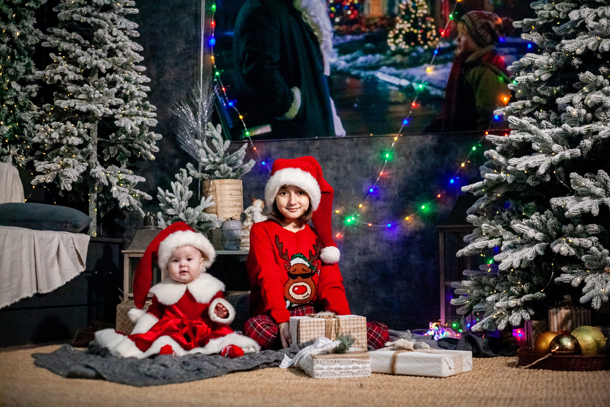 Ульяна и ее семья новый год 2024. Свадебный и семейный фотограф в Армавире