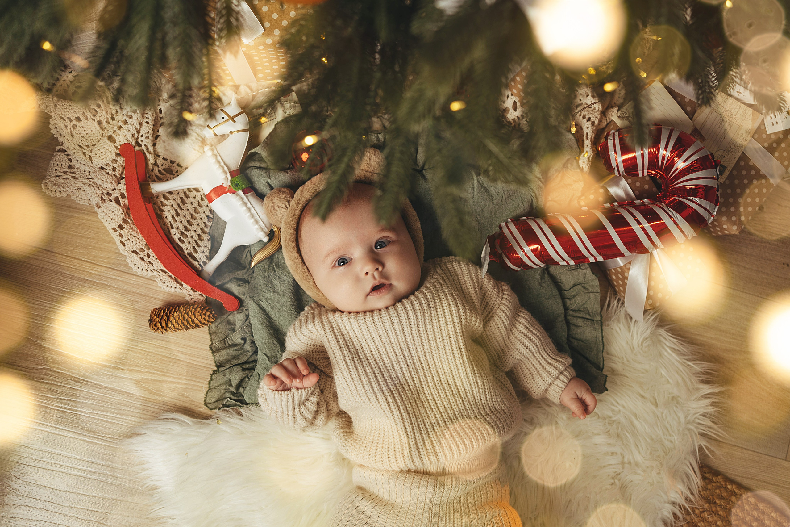 Новогодний фотопроект для малышей 2026. Семейный и детский фотограф новорожденных Ульяновск