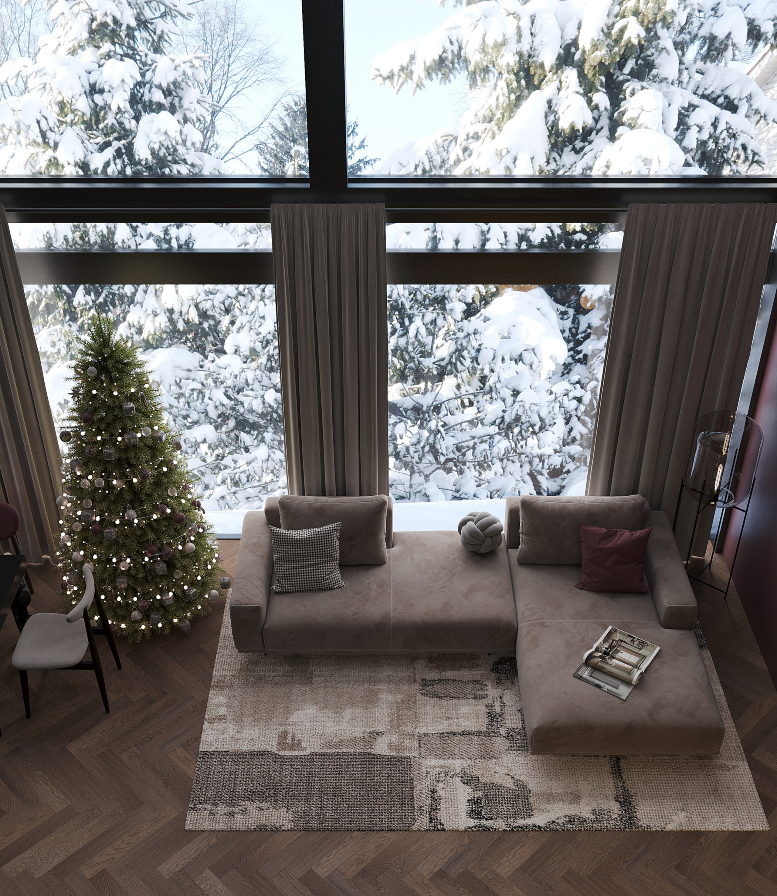 Проект Фахверк Омск. Студия дизайна интерьера Лактионовой Елены