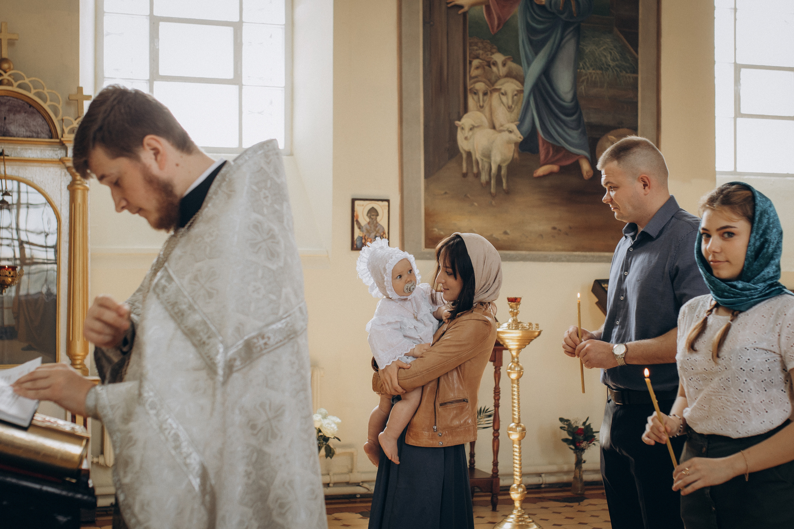 Крещение Алисы. Семейный фотограф и фотограф на роды в Ростове-на-Дону Мухина Виктория