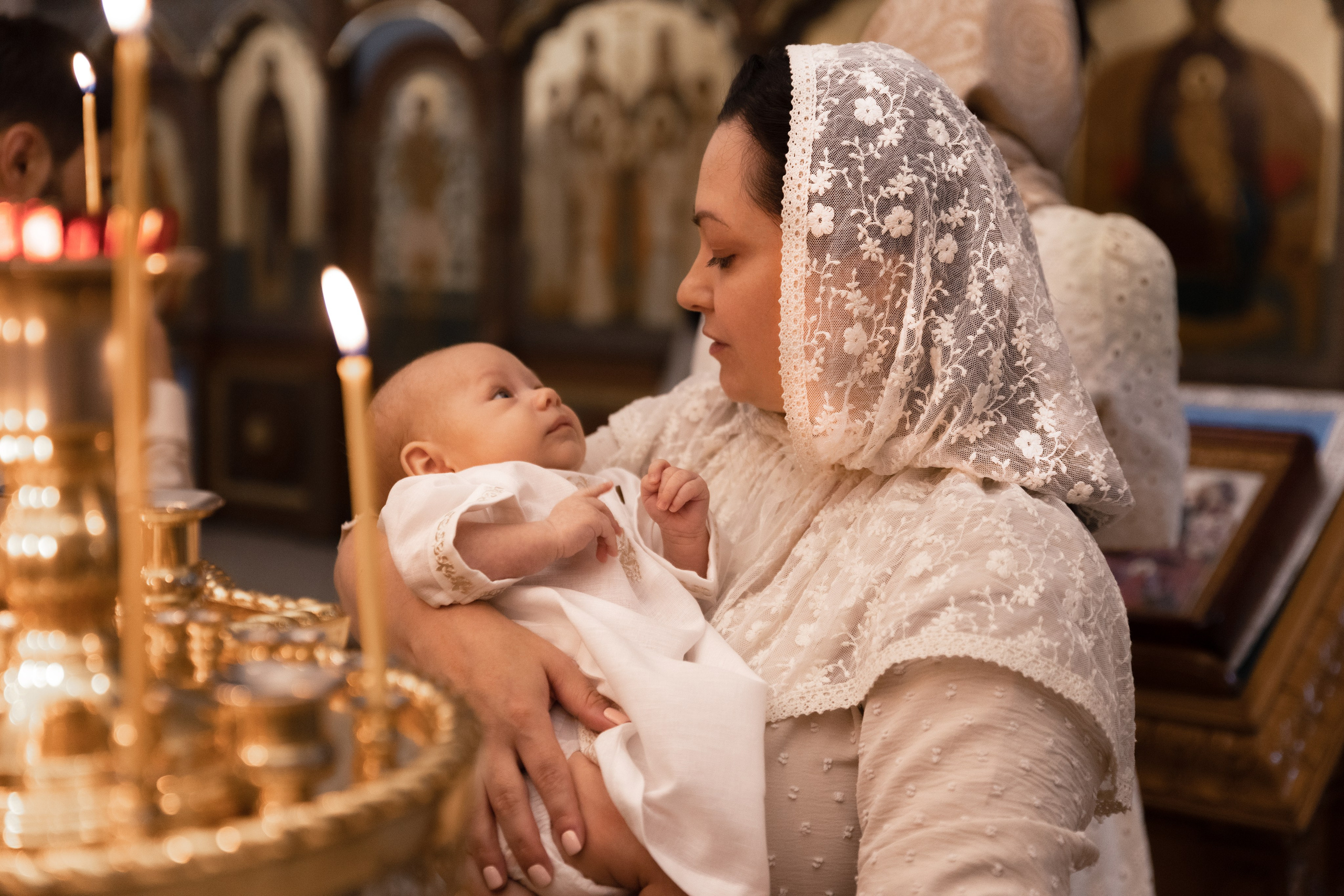 Крещение Мирона. Портретный и семейный фотограф в Москве Ирина Голубчина