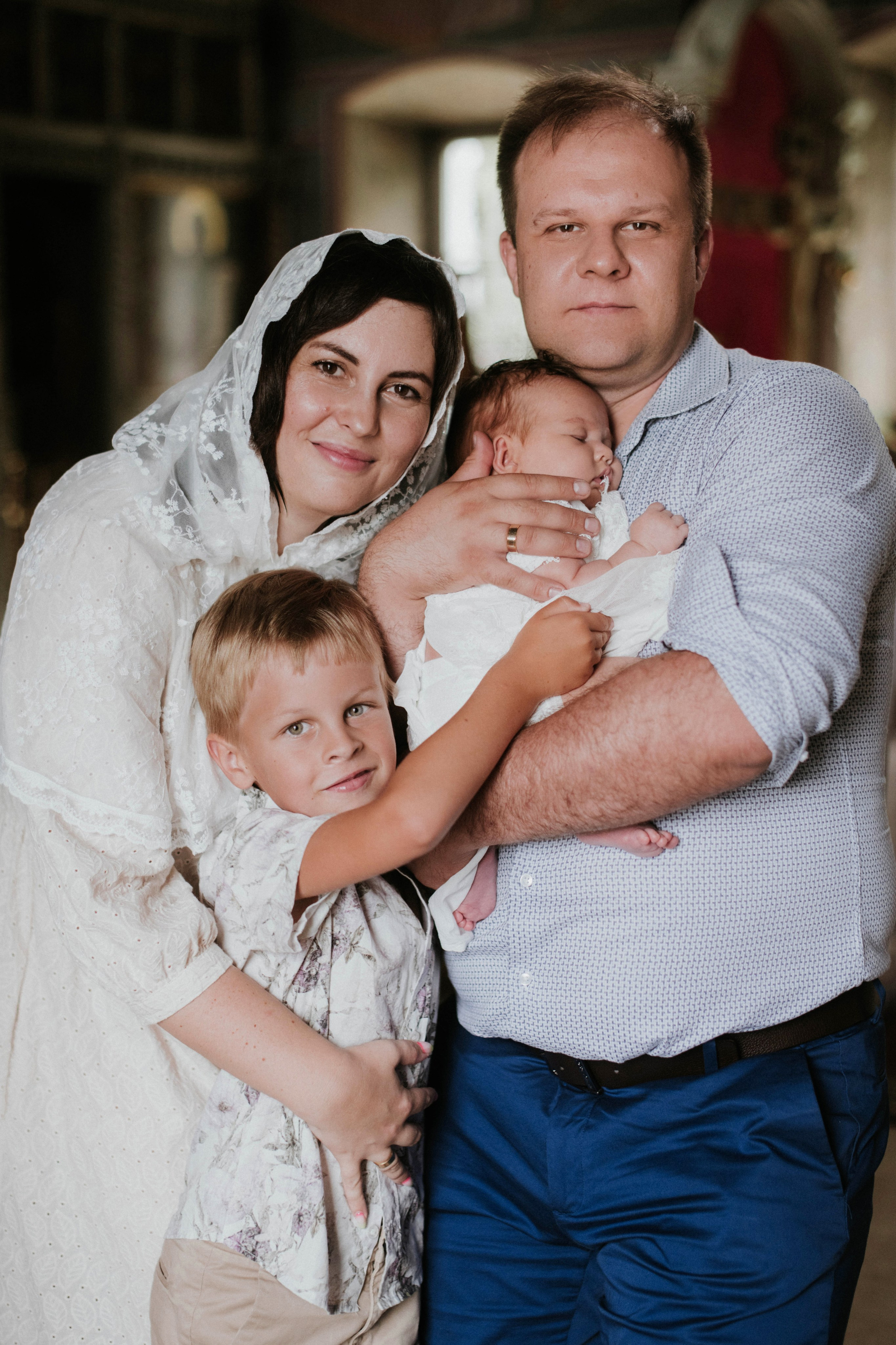 Фотосессия на крещение. Семейный фотограф в Москве Полина Ситникова