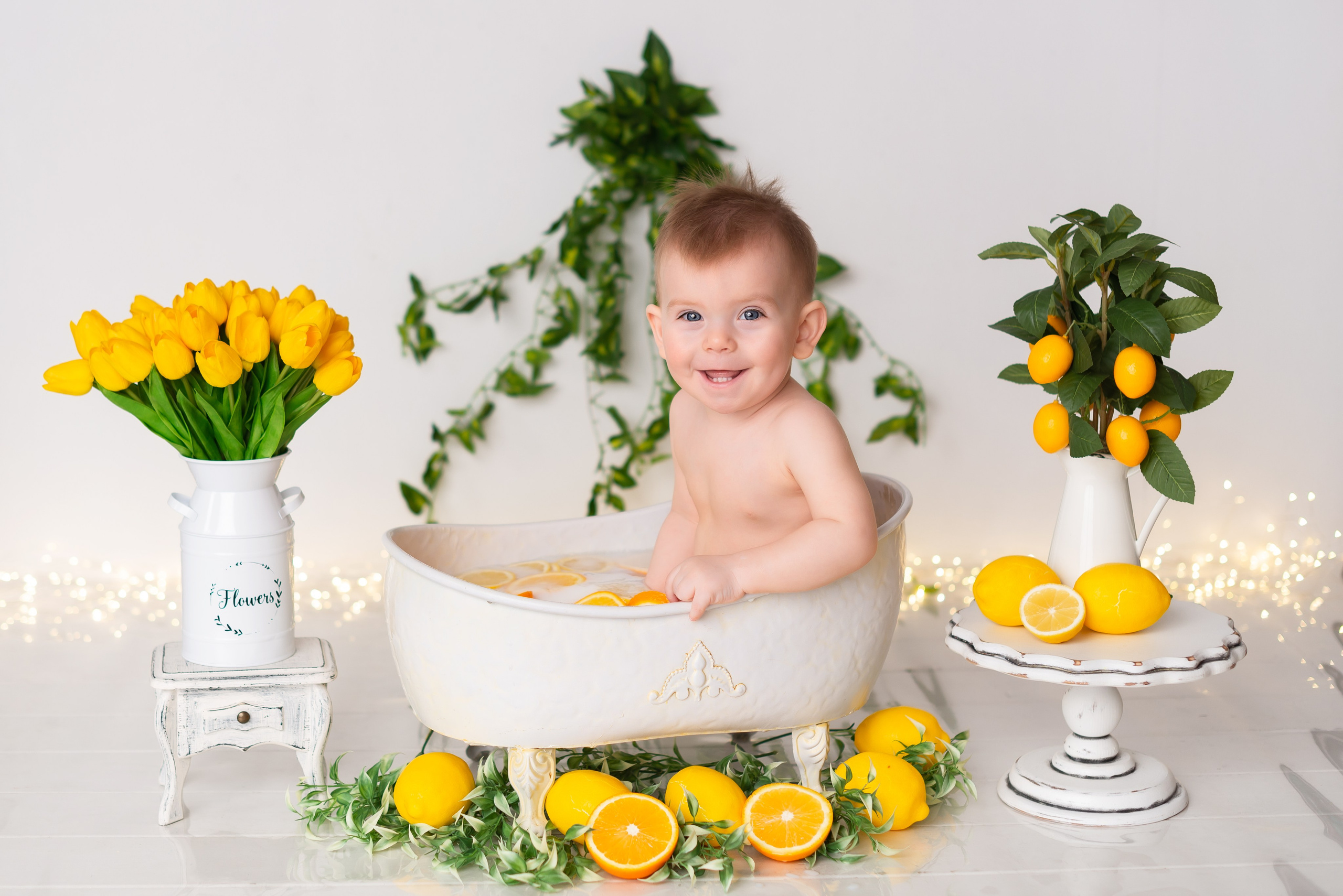 Фотосессия малыша в ванночке. Детская фотостудия «Мандаринка» | Детский фотограф Краснодар