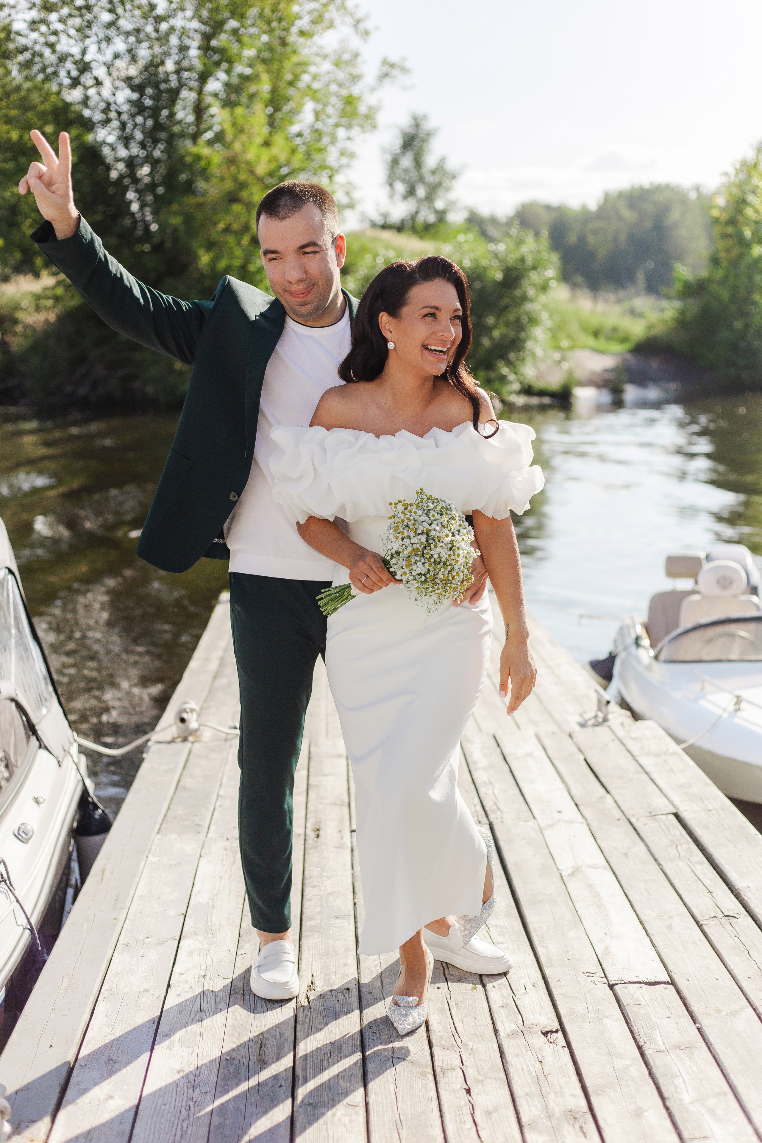 свадебнофото на причале