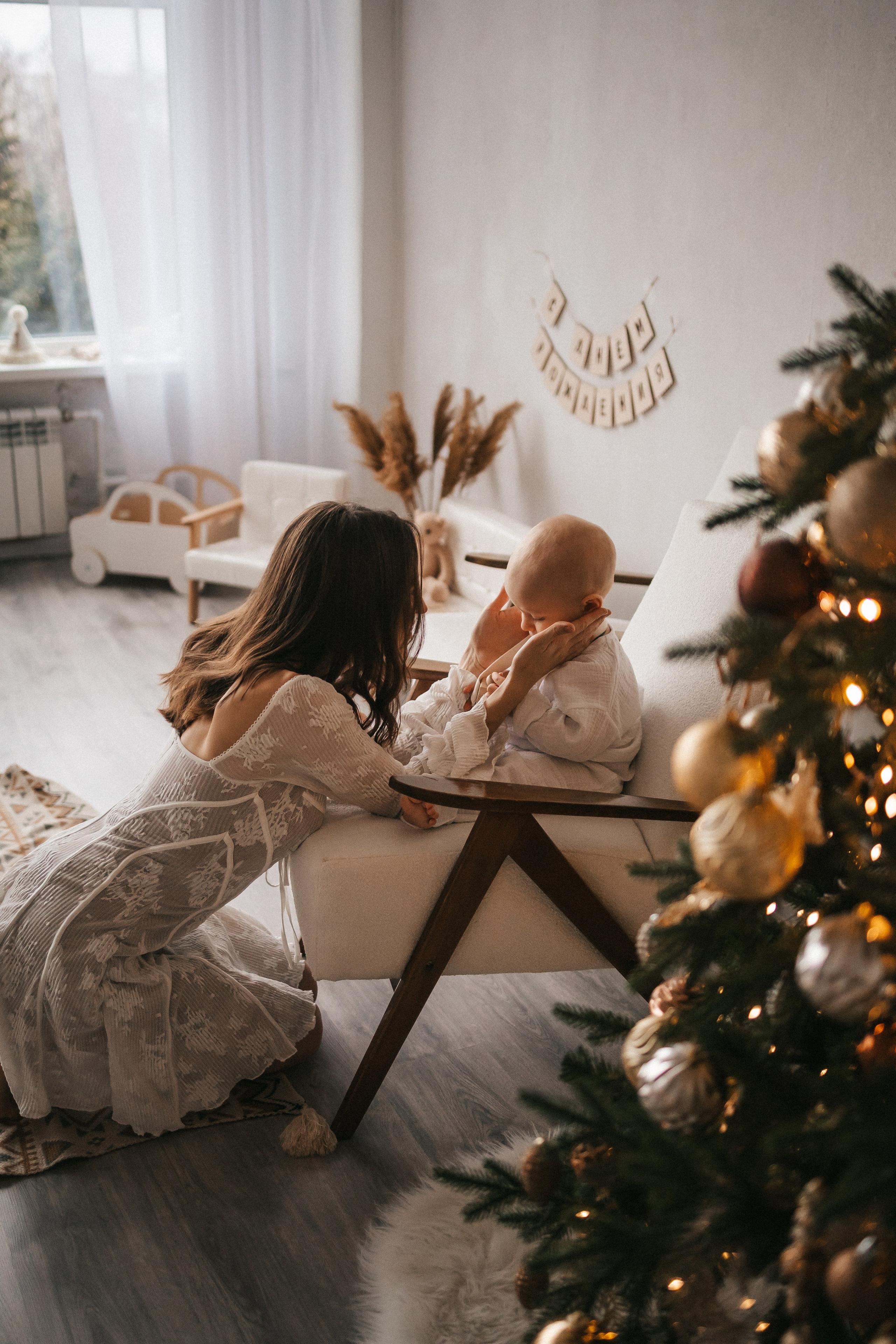 Саше 1 годик в новогодних локациях. Фотограф Нижний Новгород