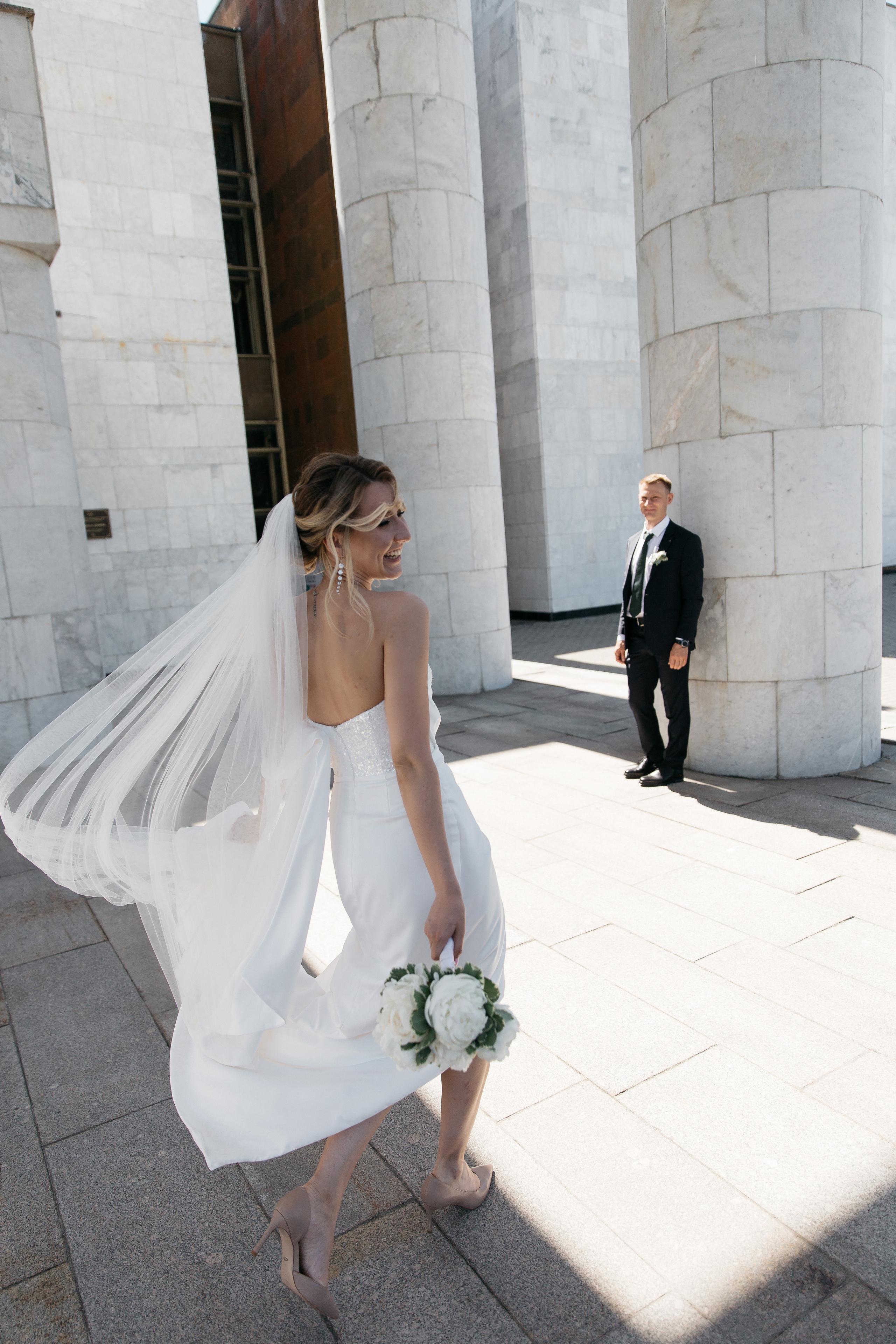 Свадебная фотосессия Ксении и Александра в Усадьбе Горки Ленинские. Свадебный фотограф Домодедово Москва Катерина Алехина