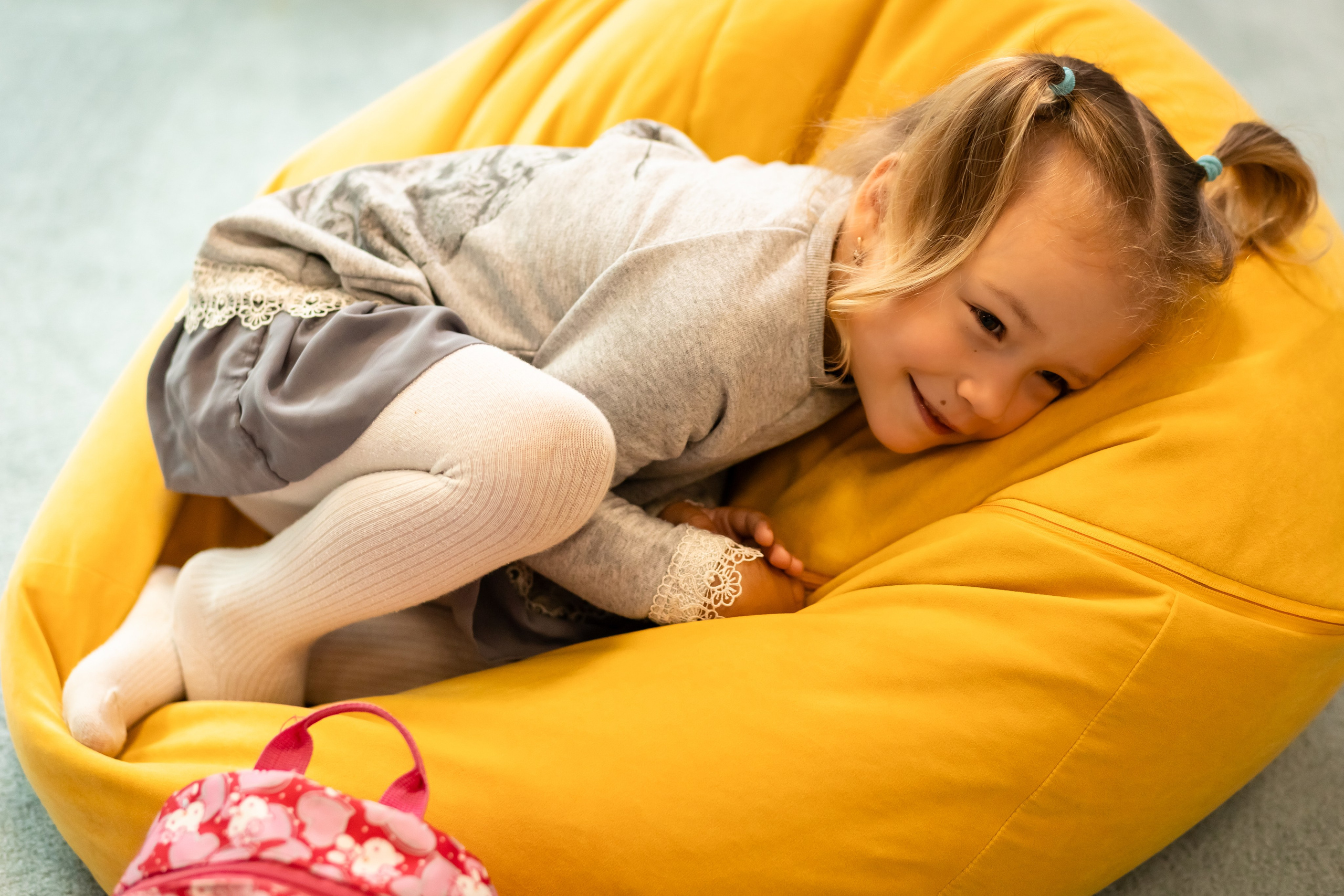 Катя с детками