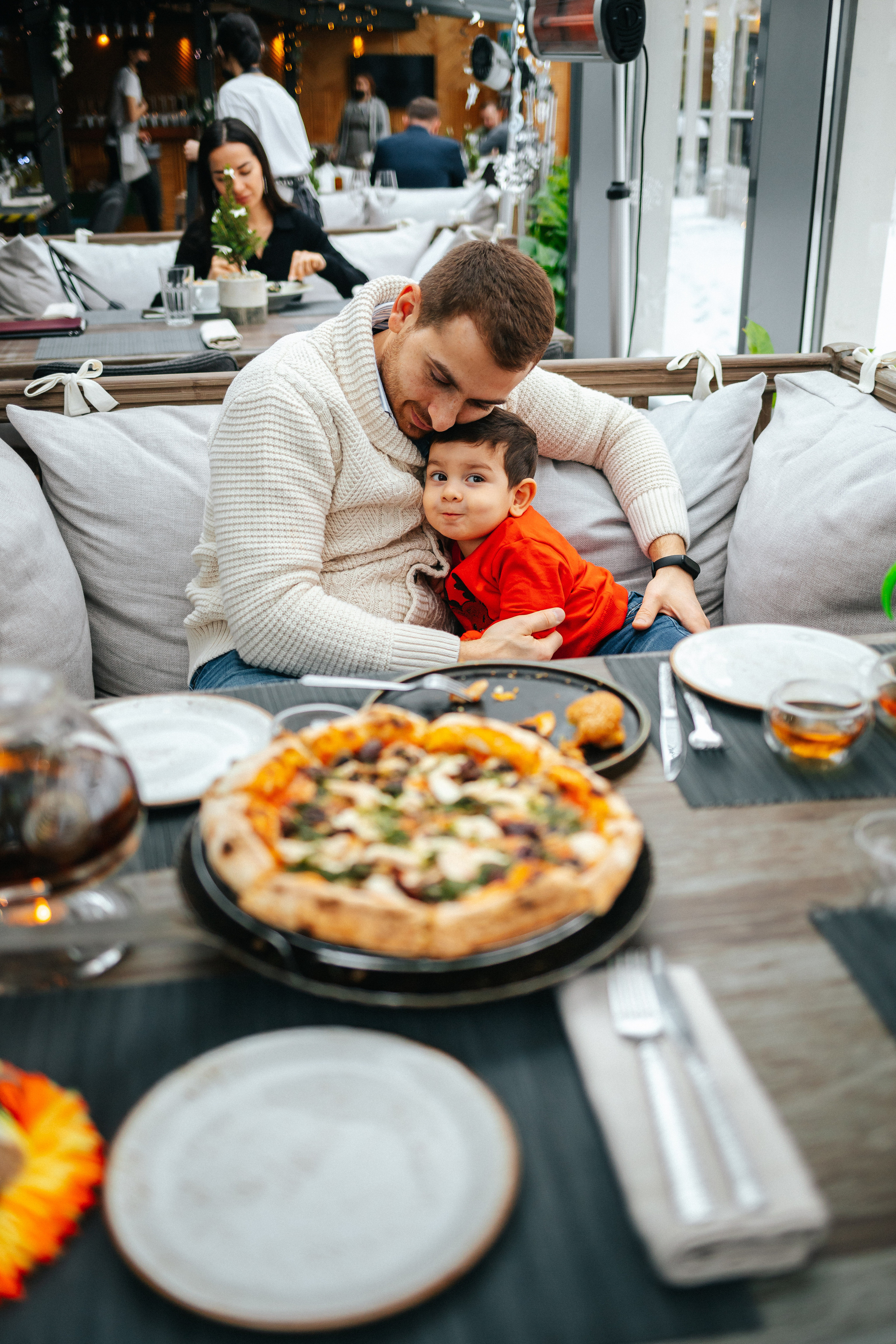 Новогодняя прогулка и фотосессия в кафе. Семейный lifestyle фотограф в Санкт-Петербурге Людмила Пахомова