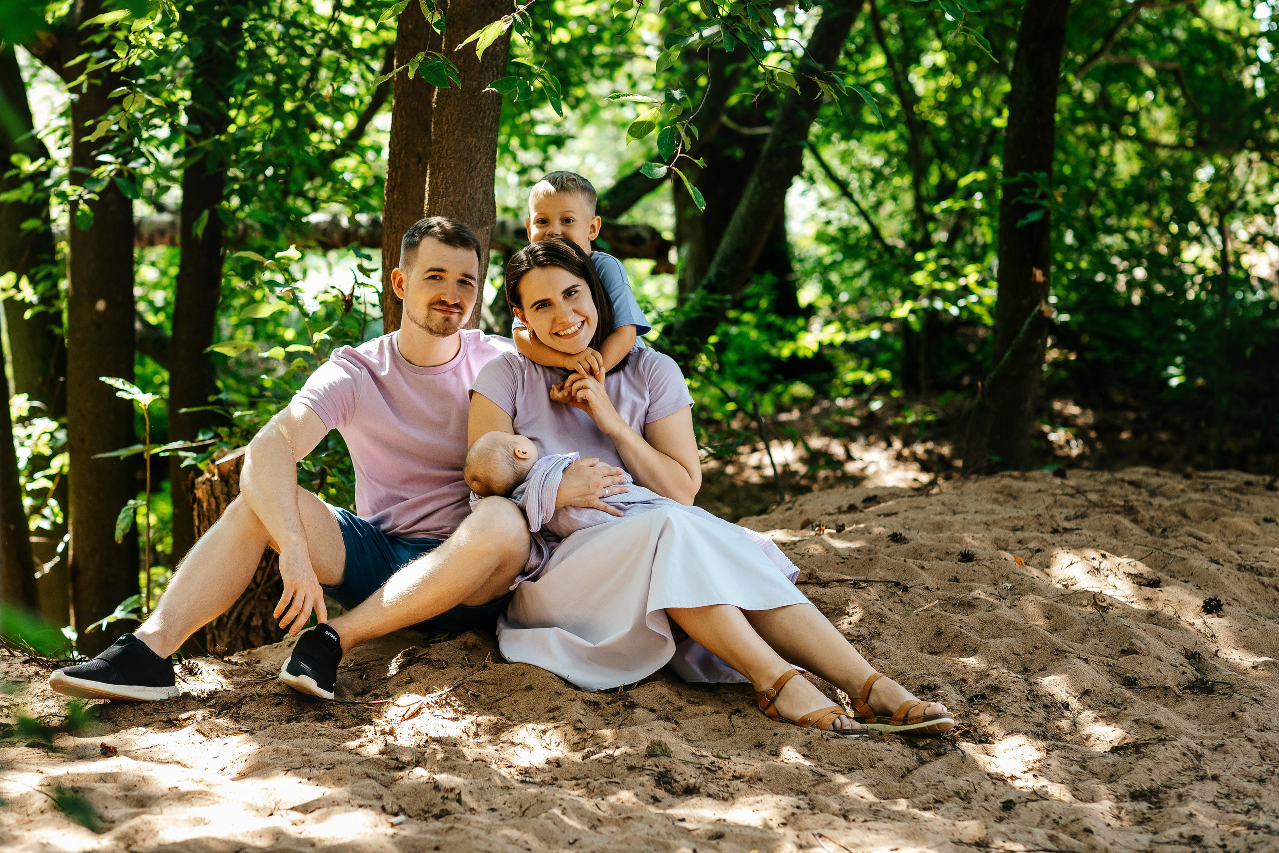 Олег, Александра, Ярослав и Олеся. Семейный lifestyle фотограф в Санкт-Петербурге Людмила Пахомова