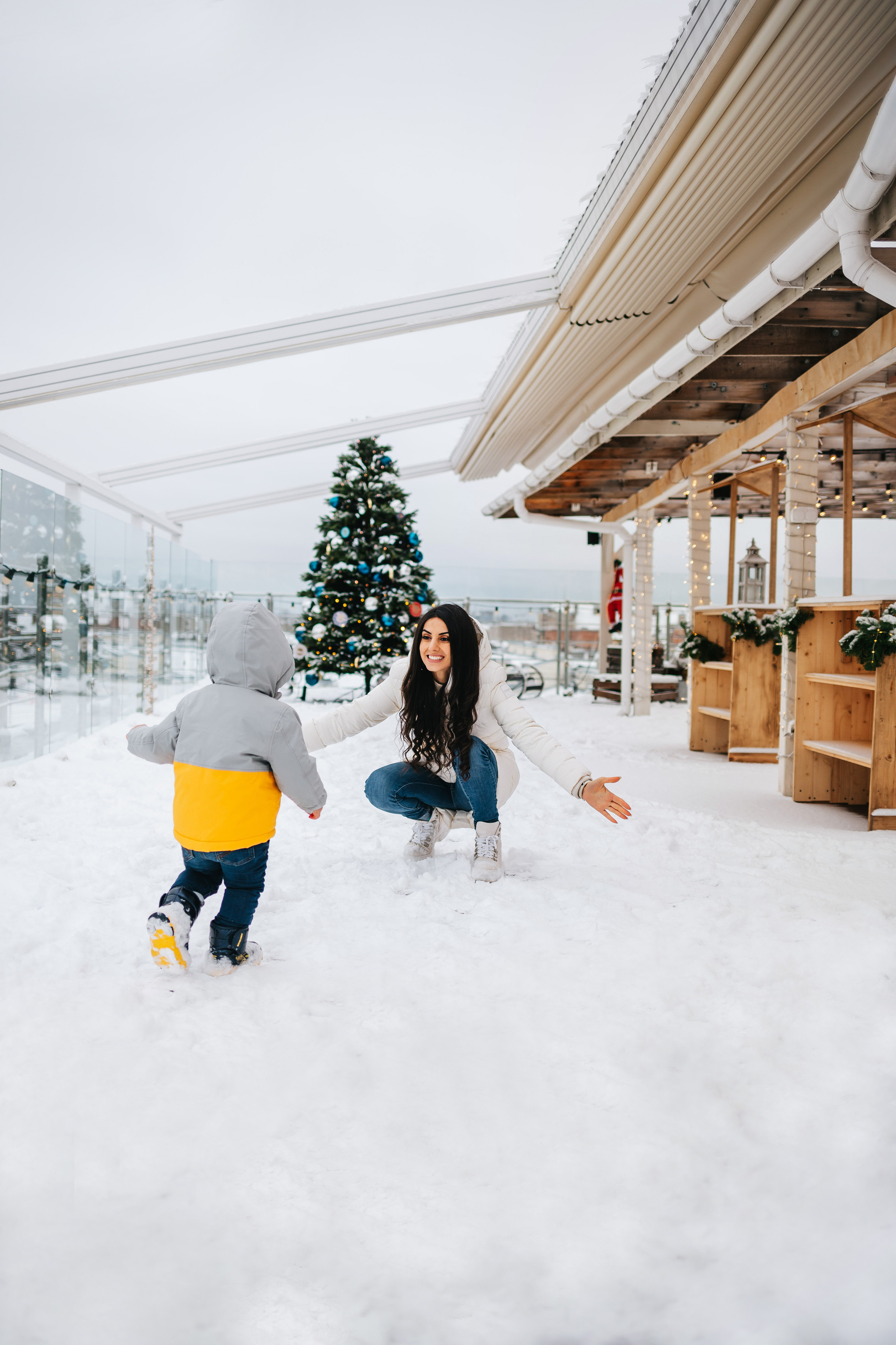 Новогодняя прогулка и фотосессия в кафе. Семейный lifestyle фотограф в Санкт-Петербурге Людмила Пахомова