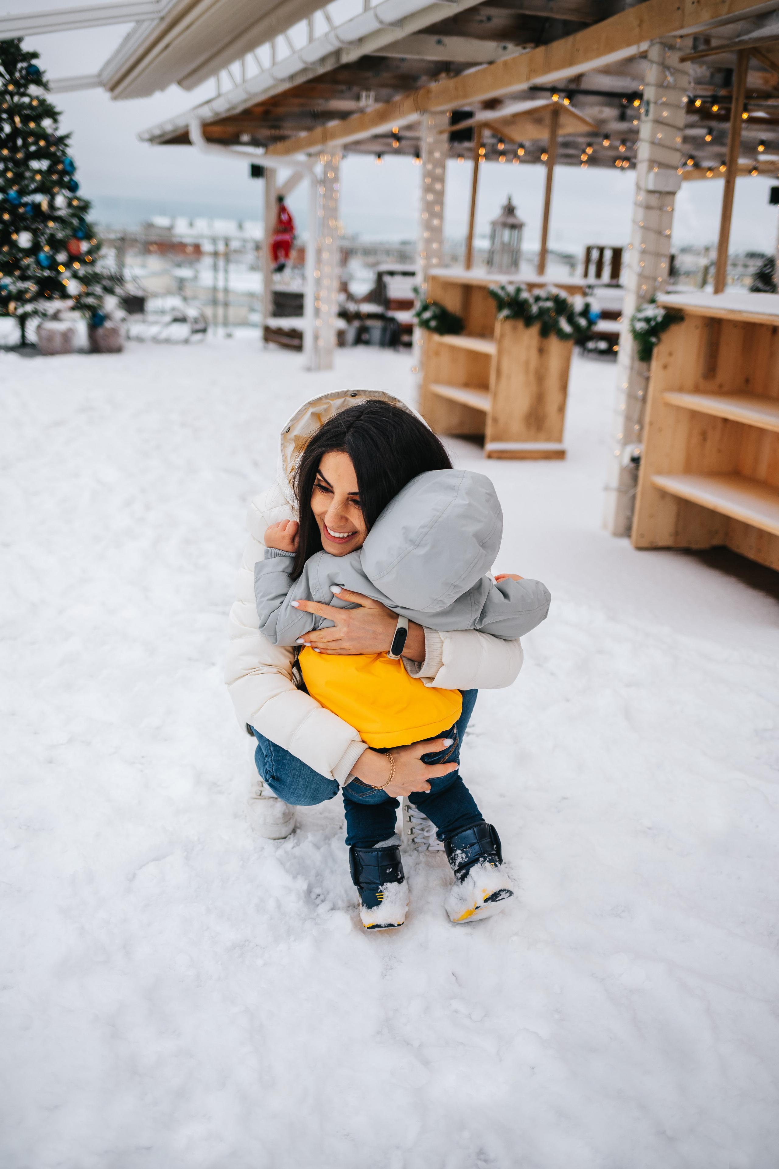 Новогодняя прогулка и фотосессия в кафе. Семейный lifestyle фотограф в Санкт-Петербурге Людмила Пахомова