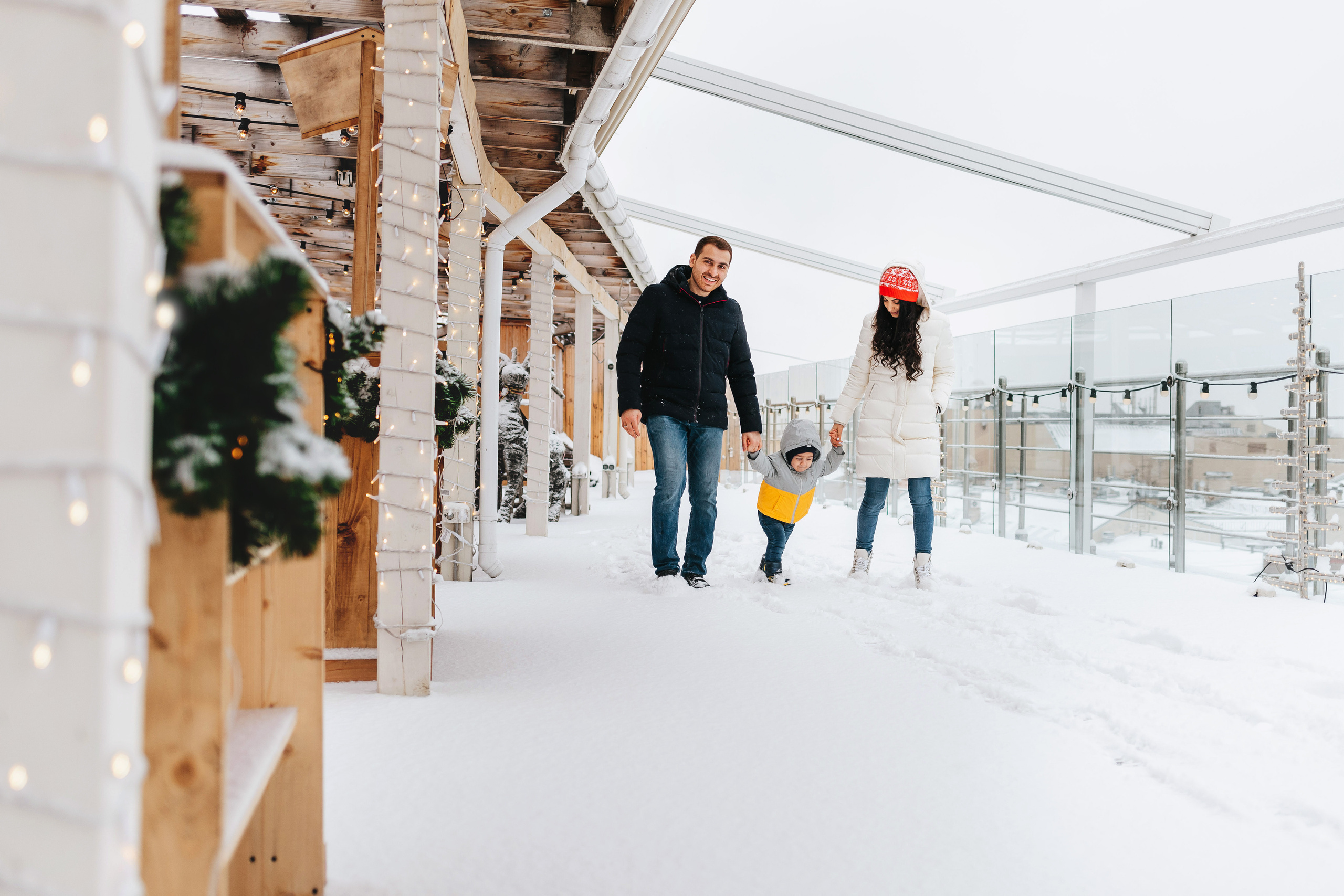 Новогодняя прогулка и фотосессия в кафе. Семейный lifestyle фотограф в Санкт-Петербурге Людмила Пахомова