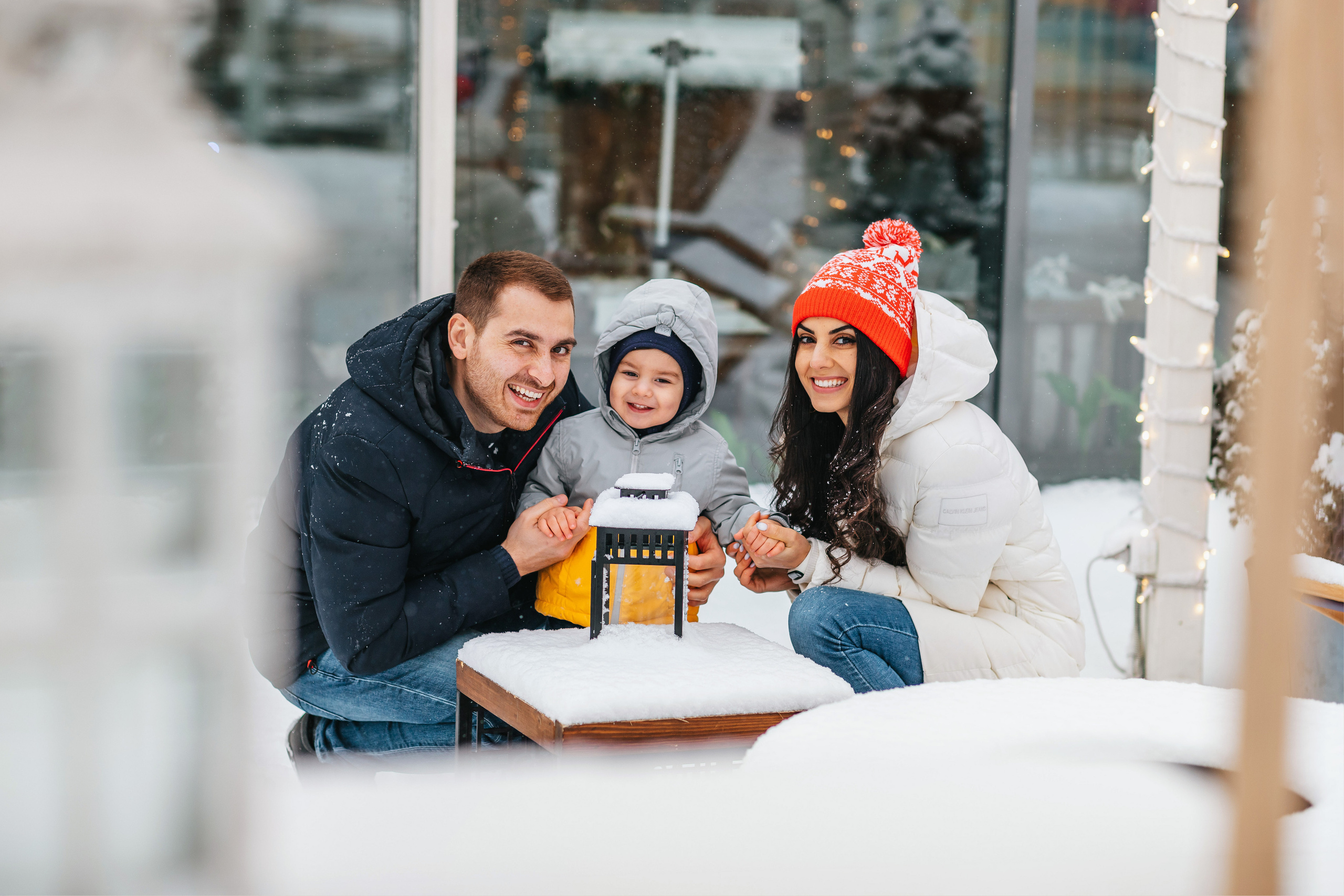 Новогодняя прогулка и фотосессия в кафе. Семейный lifestyle фотограф в Санкт-Петербурге Людмила Пахомова