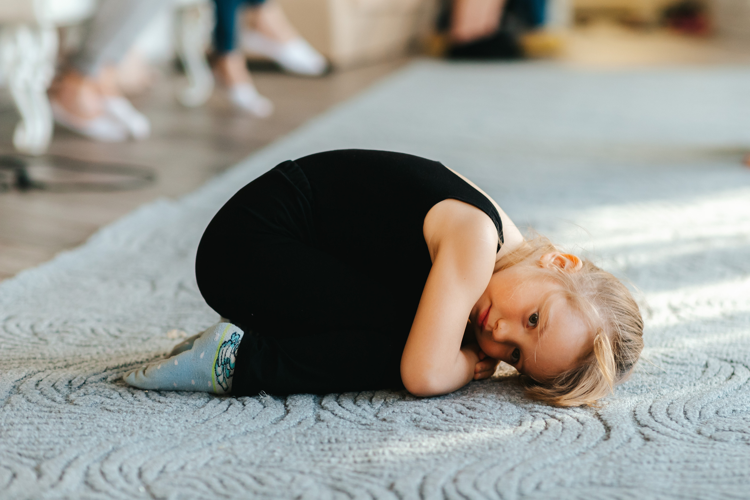 Занятие по гимнастике. Семейный lifestyle фотограф в Санкт-Петербурге Людмила Пахомова