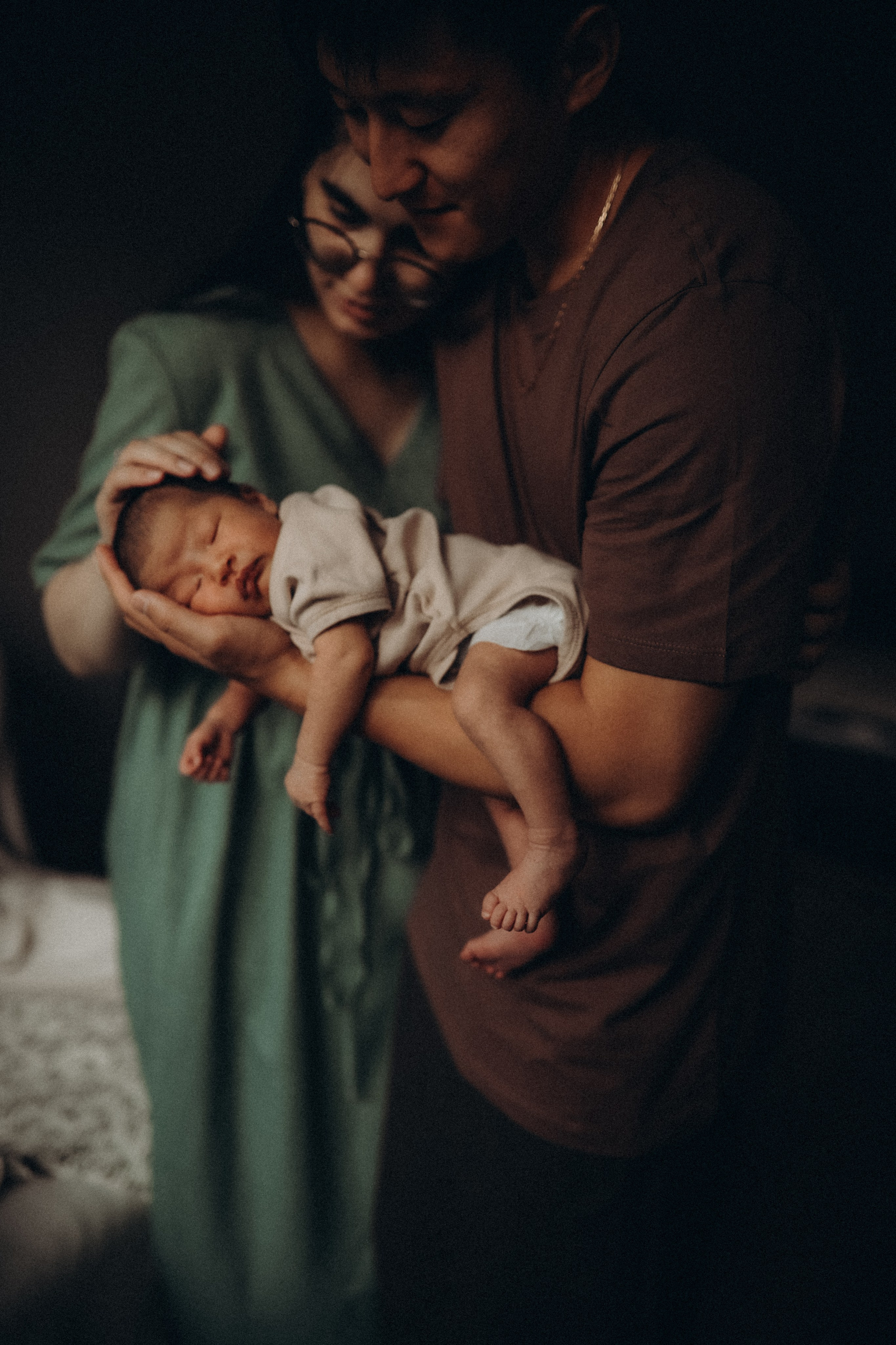 Первая фотосессия новорождённой Ники. Семейный фотограф в Москве и Люберцах Юлия Гуськова