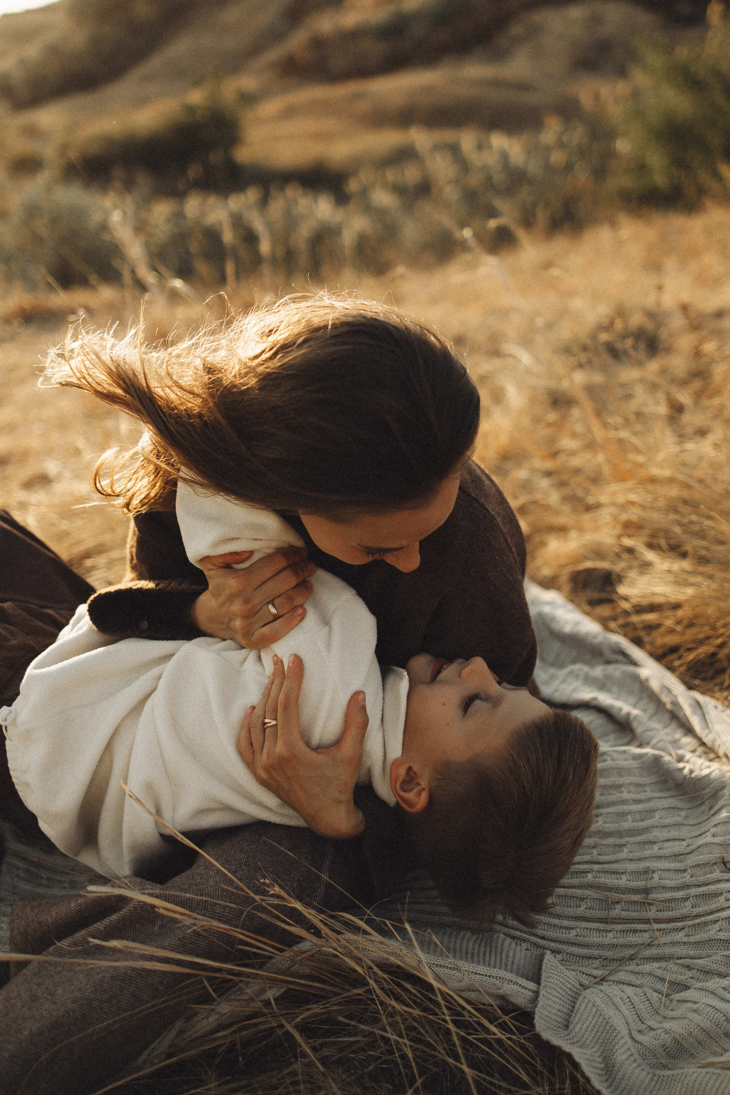 Семейная история, закат в Мержаново. Семейный и детский фотограф, таганрог, ростов-на-дону