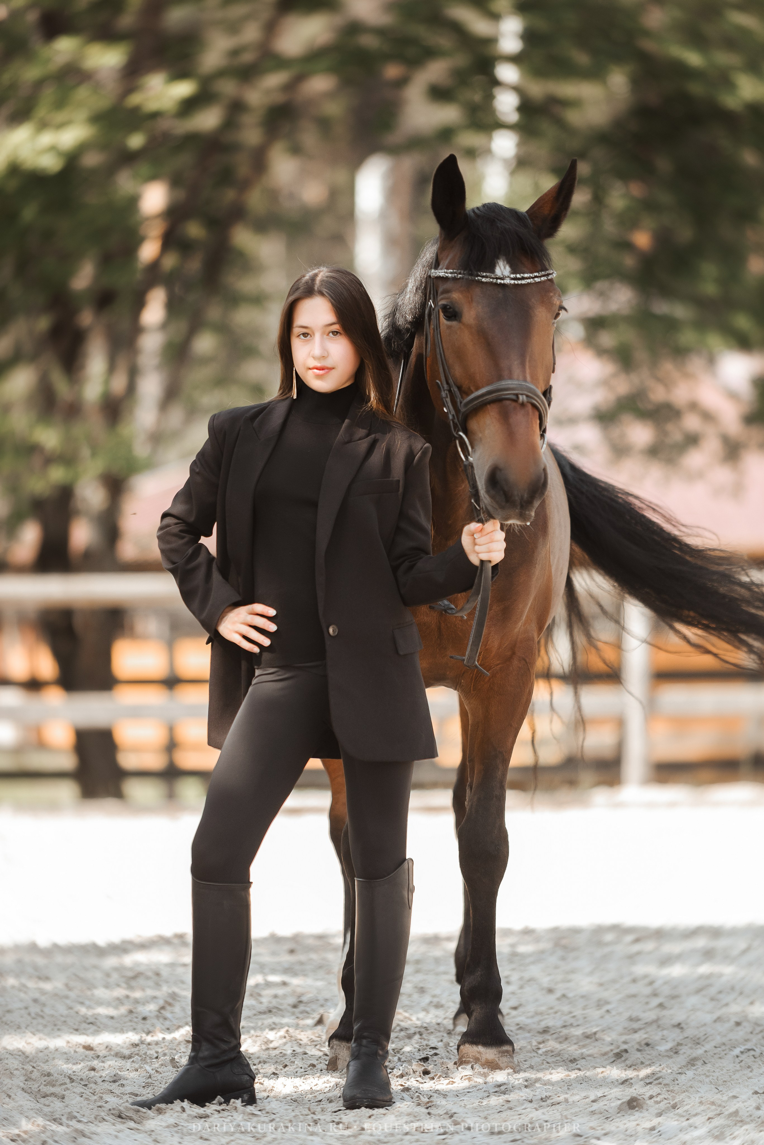 Полина и Заправа. Конный фотограф Куракина Дарья • Фотосессии с лошадьми