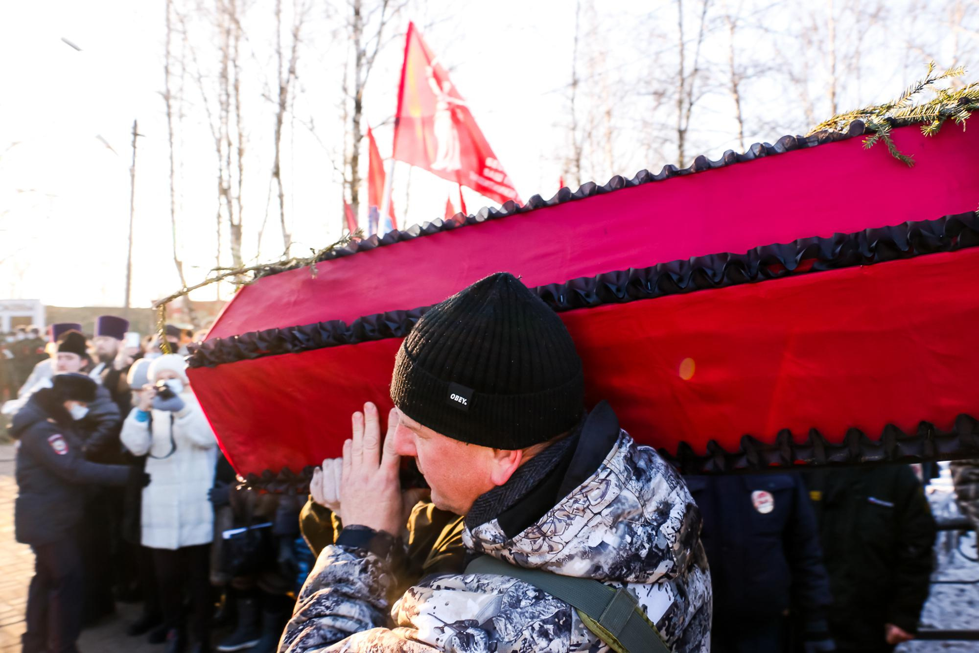 Захоронение останков защитников Москвы. Мария Ткаченко. Документальная фотография