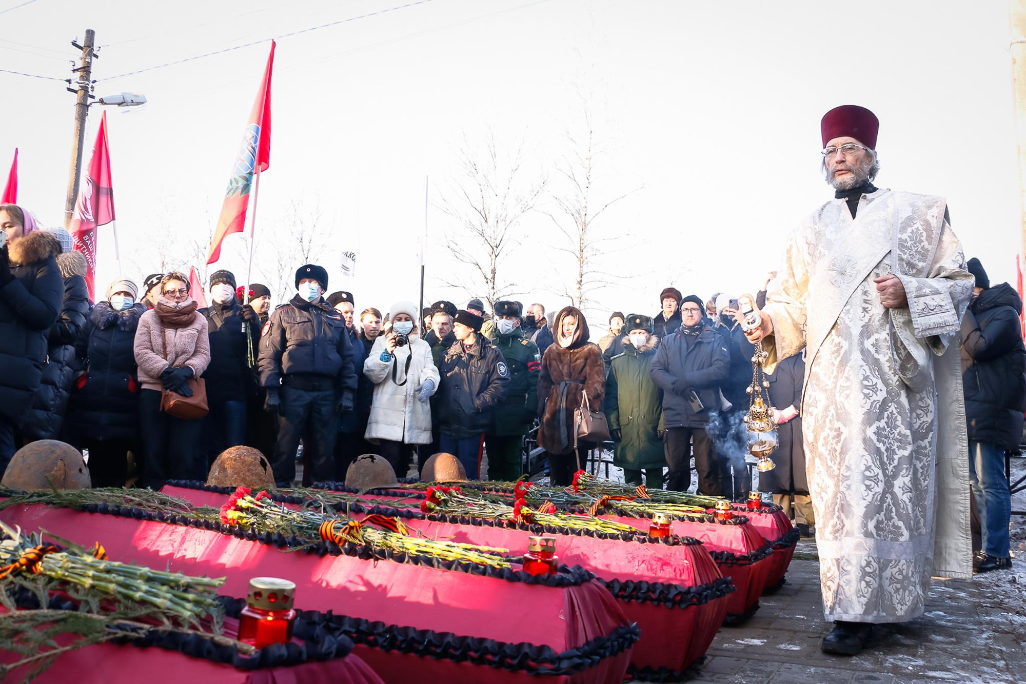 Захоронение останков защитников Москвы. Мария Ткаченко. Документальная фотография