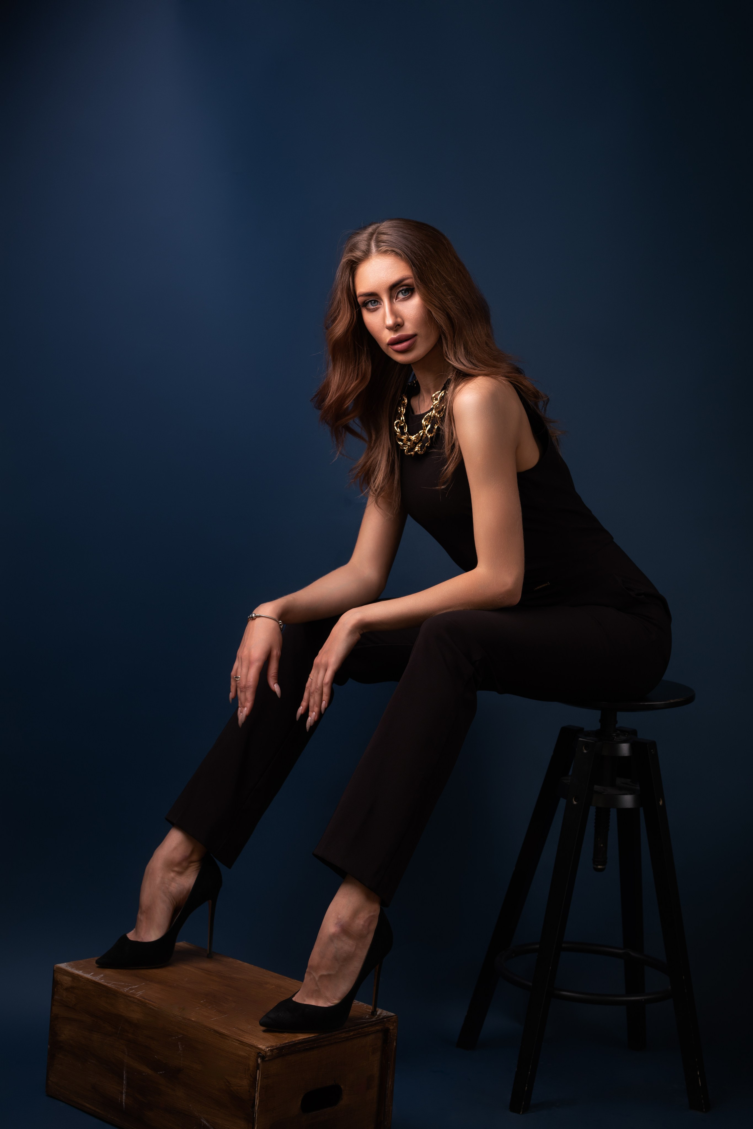 Студийная съемка с Яной на циклораме для «себя»