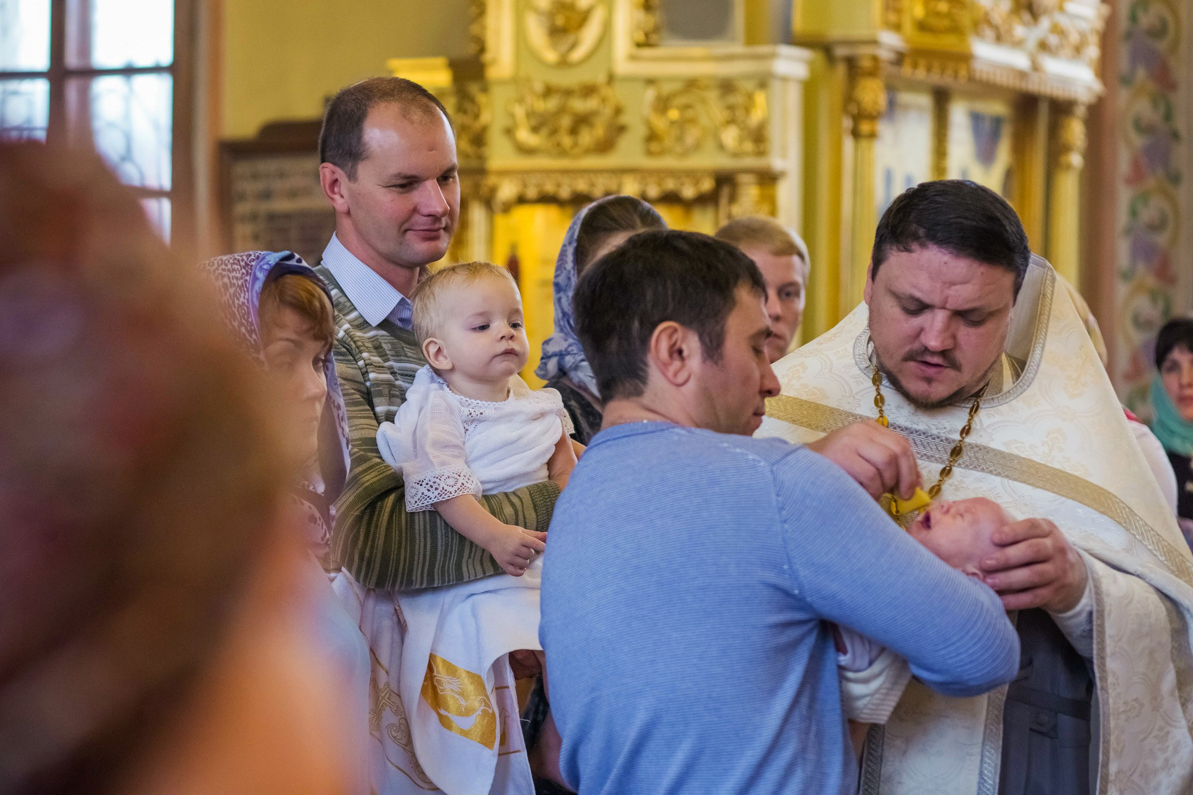 Крещение Антоши. Семьи, портреты, школьные съемки. Фотограф Лагутина Елена. Москва