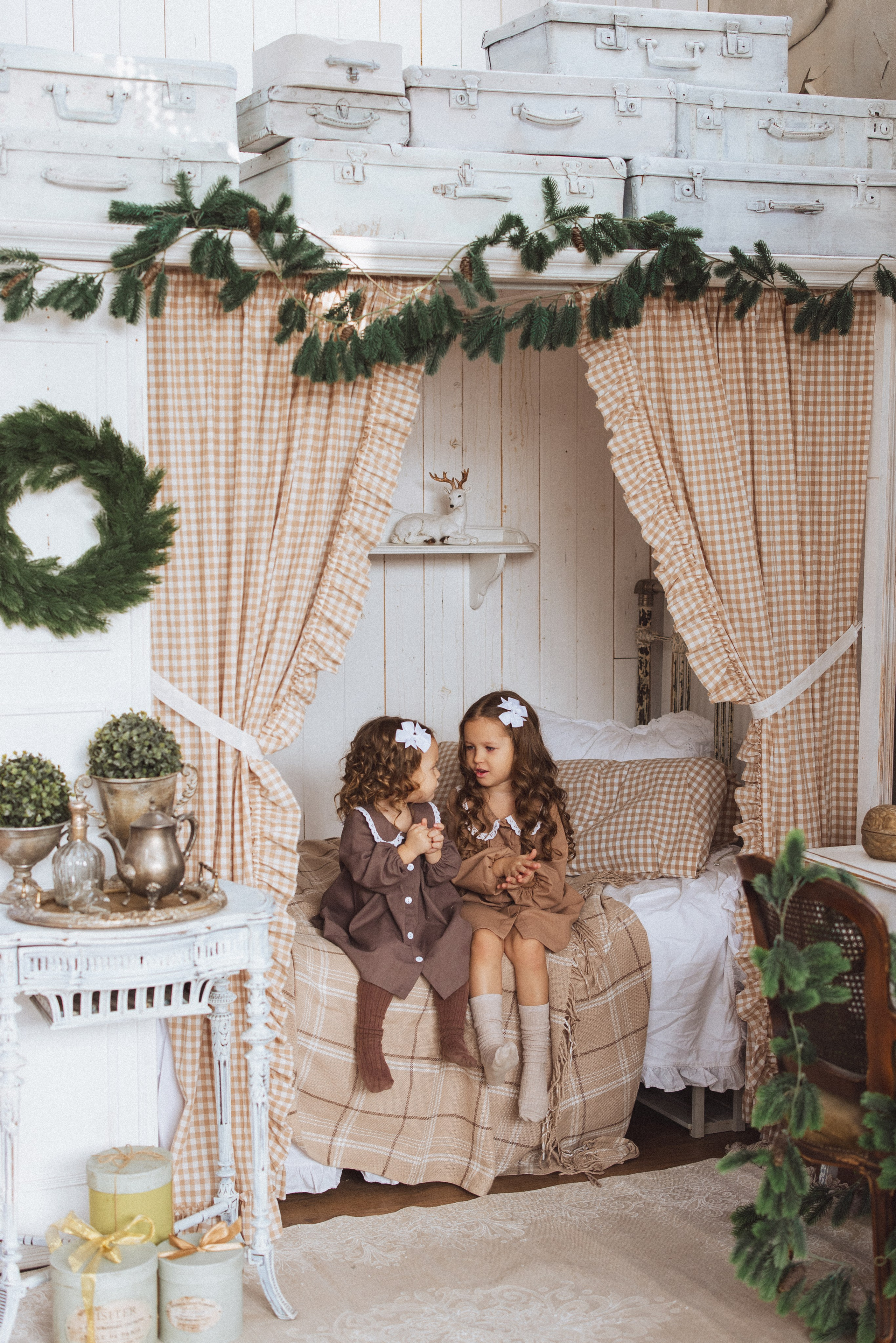 Новогодняя фотосессия в стиле Винтаж. Семейный и детский фотограф в Краснодаре Анна Трашкова