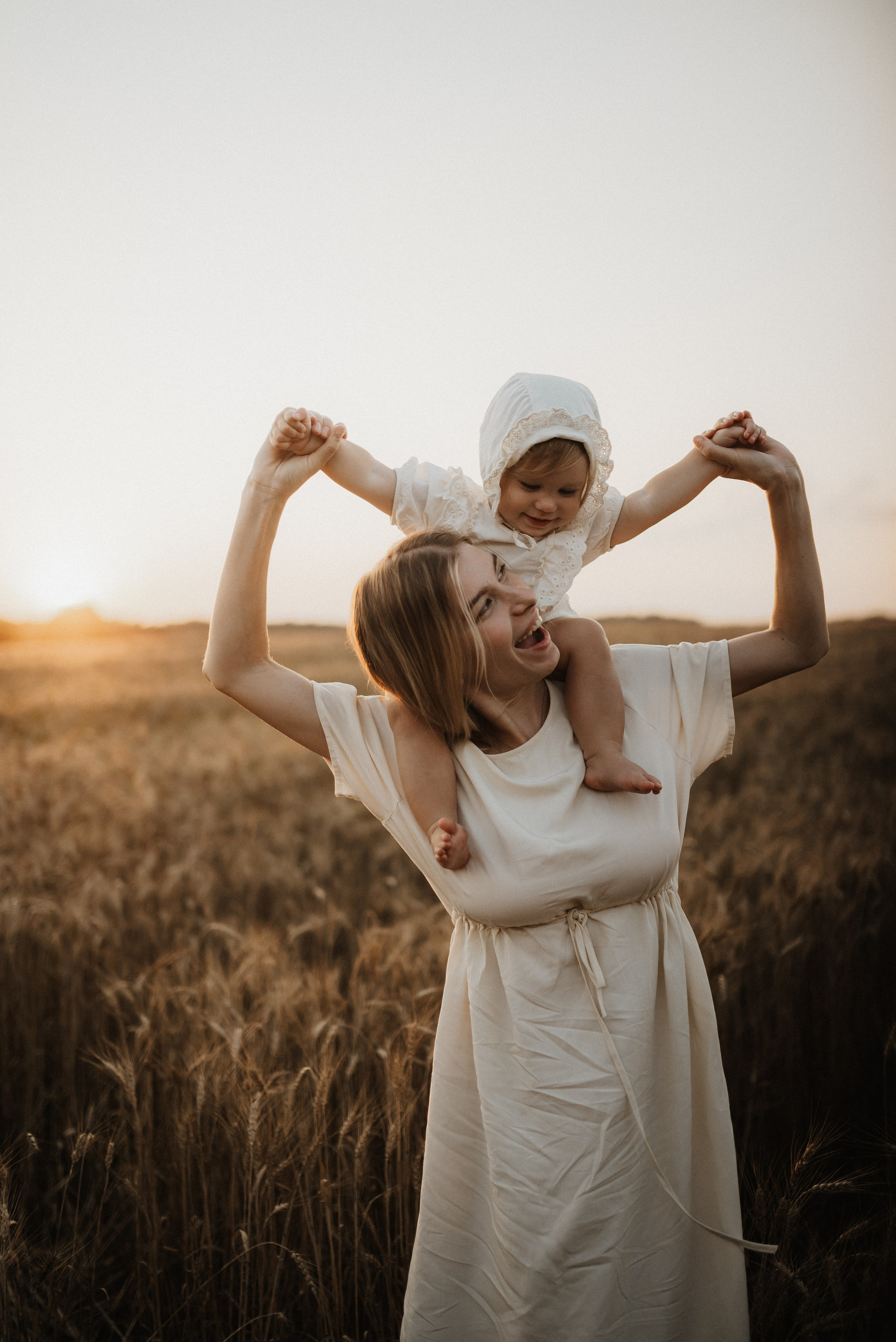 Красивая закатная история мамы и дочки. Фотограф Алексин, Тула