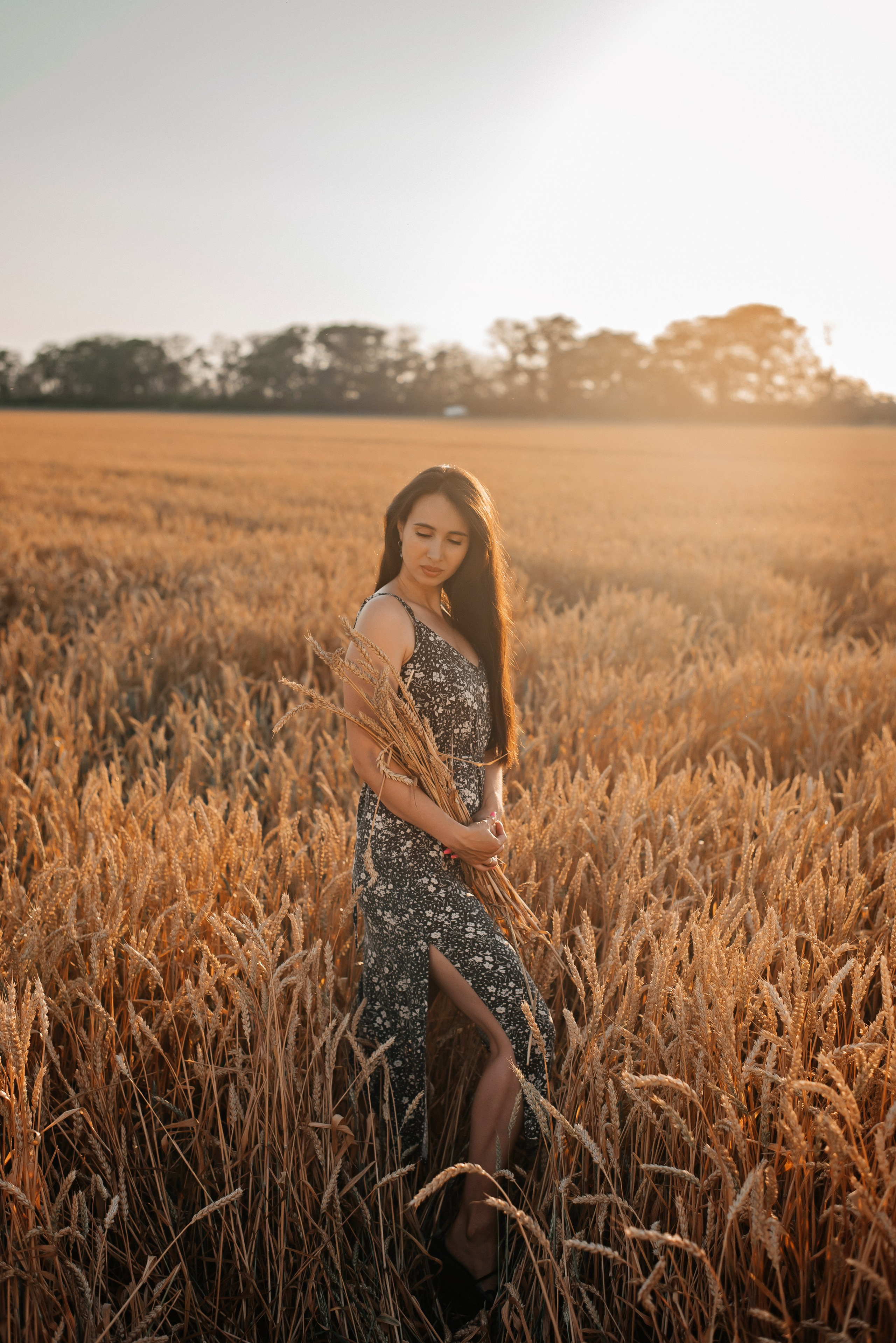 В поле на закате. Детский и семейный фотограф выпускной альбом Приморско-Ахтарск