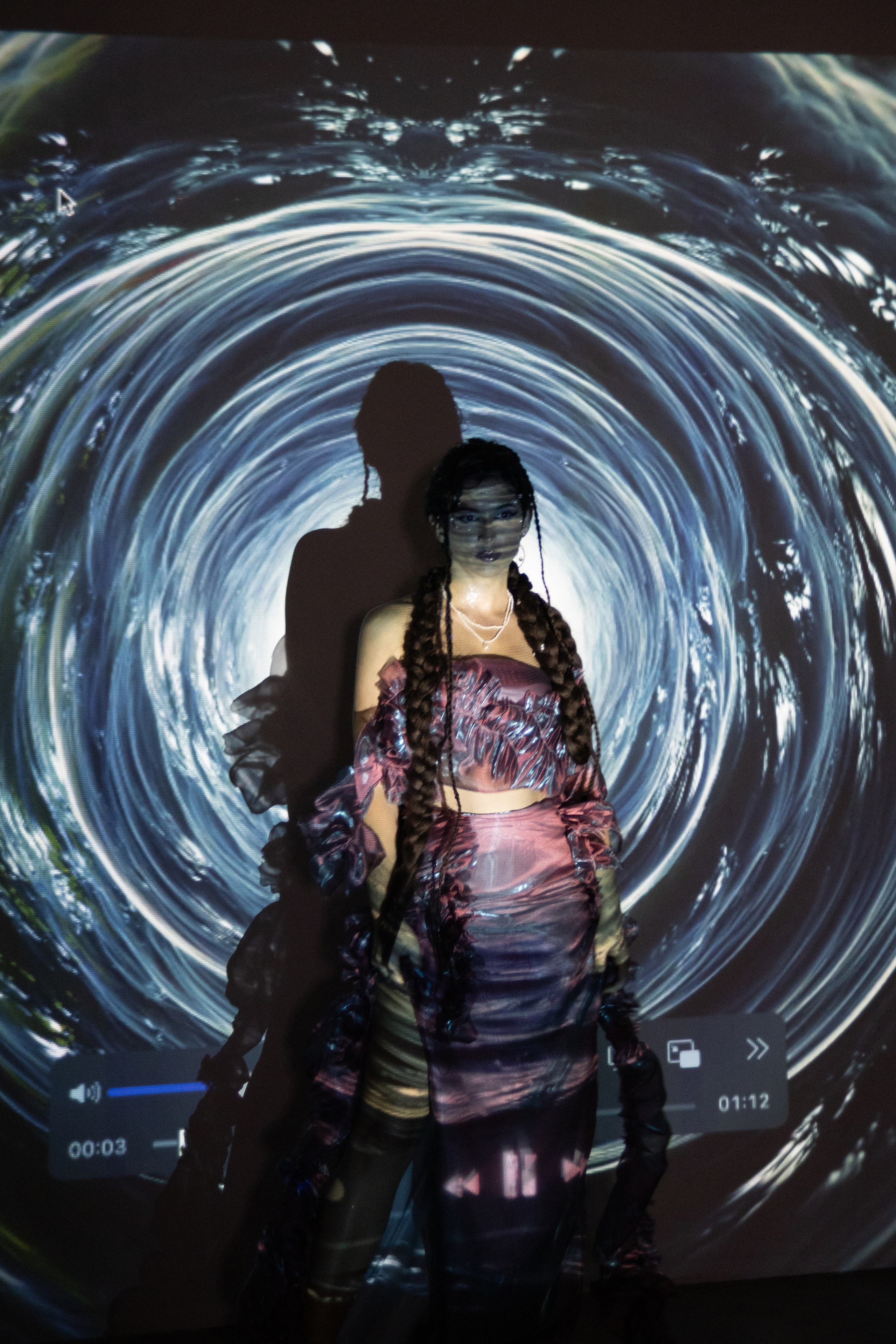 Backstage of the music video. Magic photos