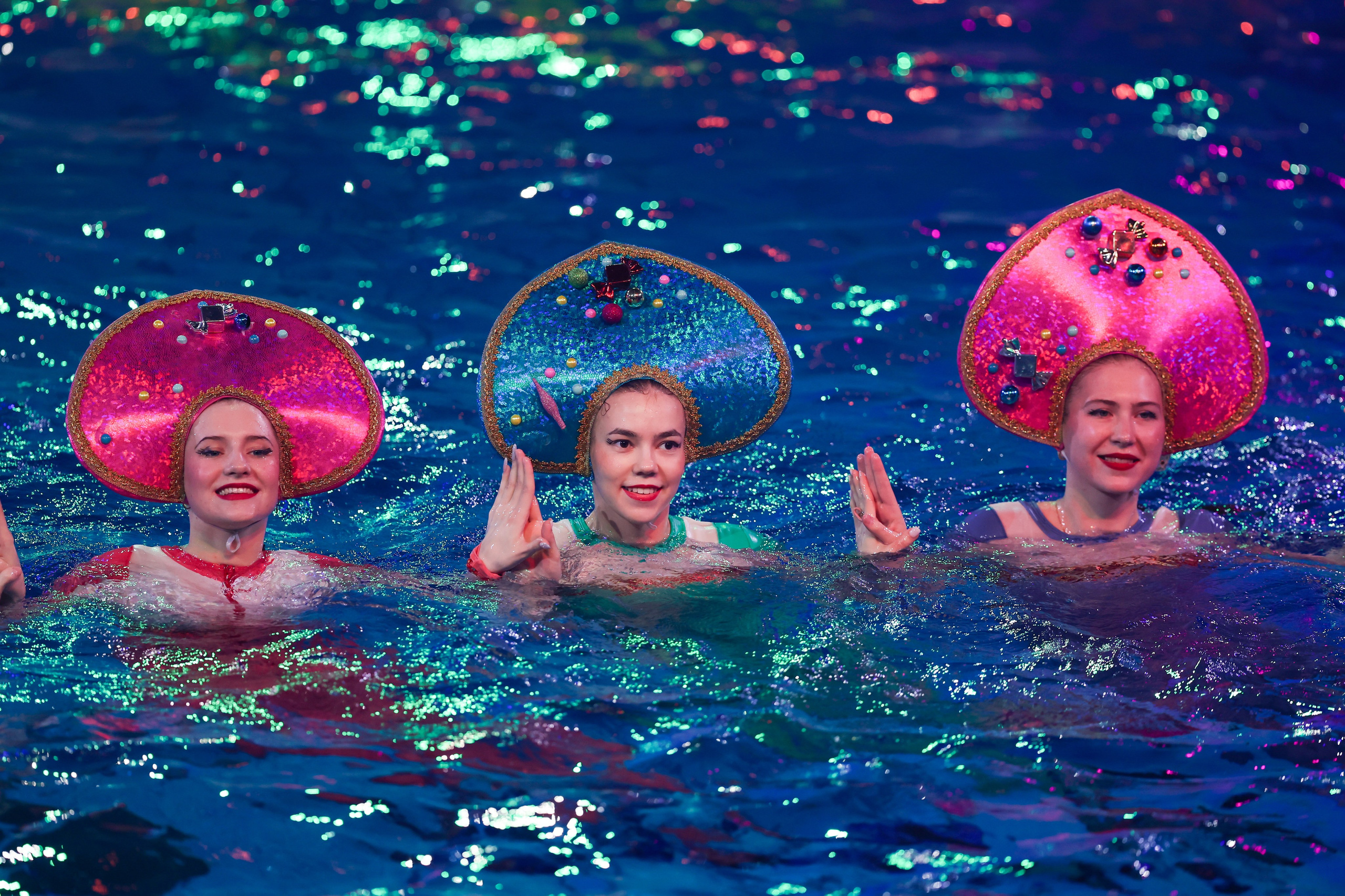 «Сказка о царе Салтане» спектакль на воде 30.12.2025. Спортивный и репортажный фотограф Антон Тереханов