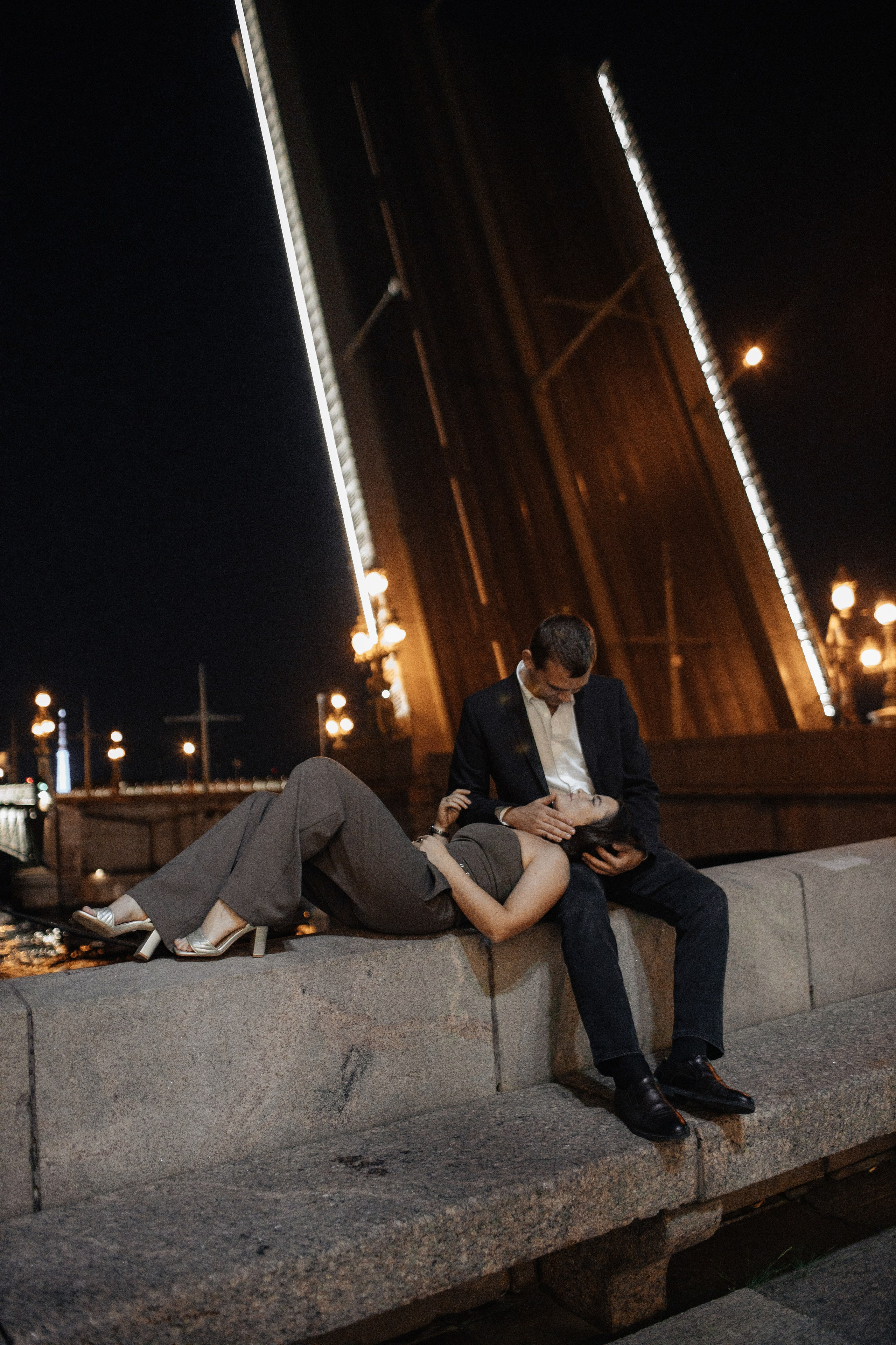 At night. Свадебный фотограф СПБ. Дарья