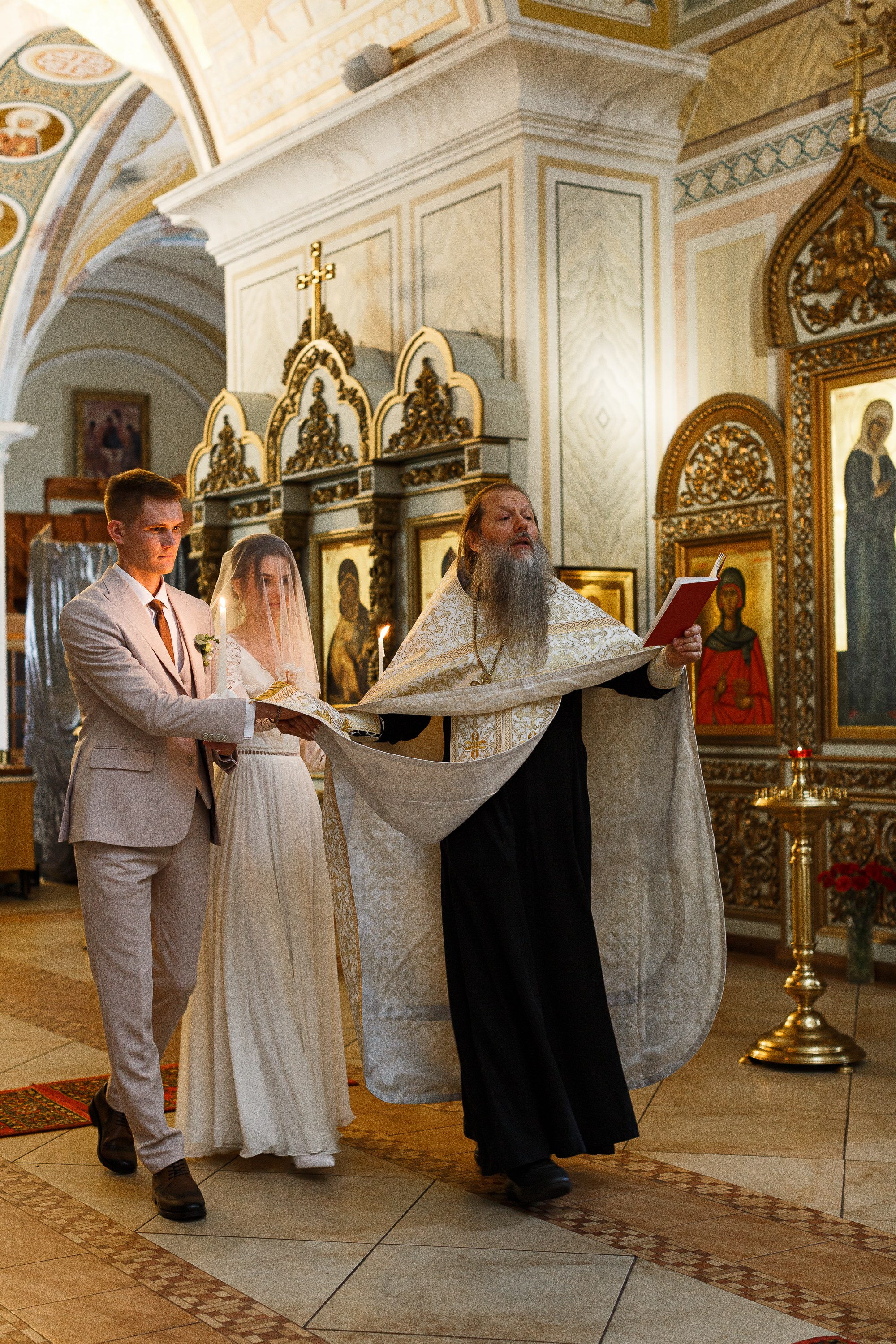 Венчание в храме Живоначальной Троицы на Шаболовке