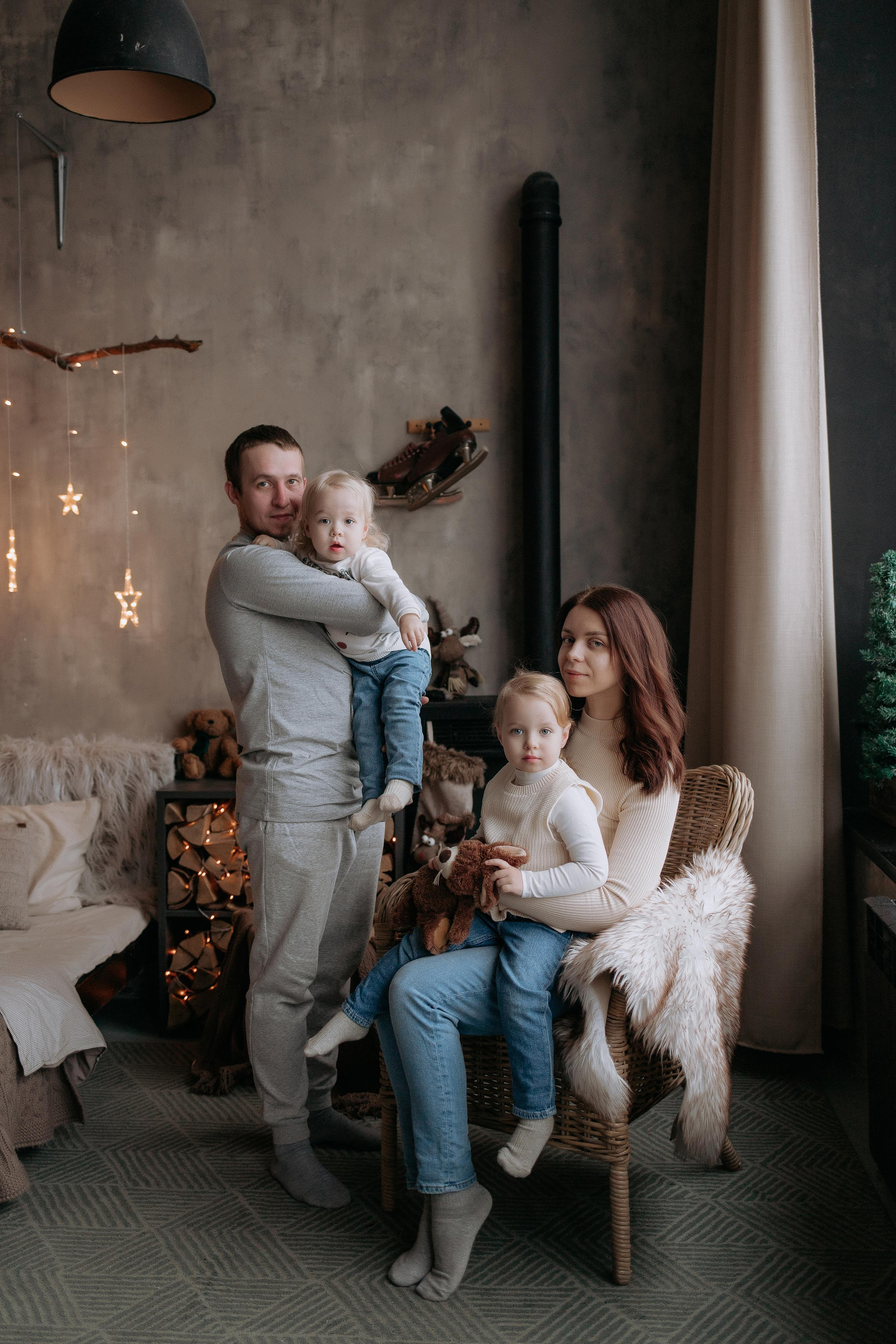 Семейная съемка Вовы, Жени, Ники и Вари