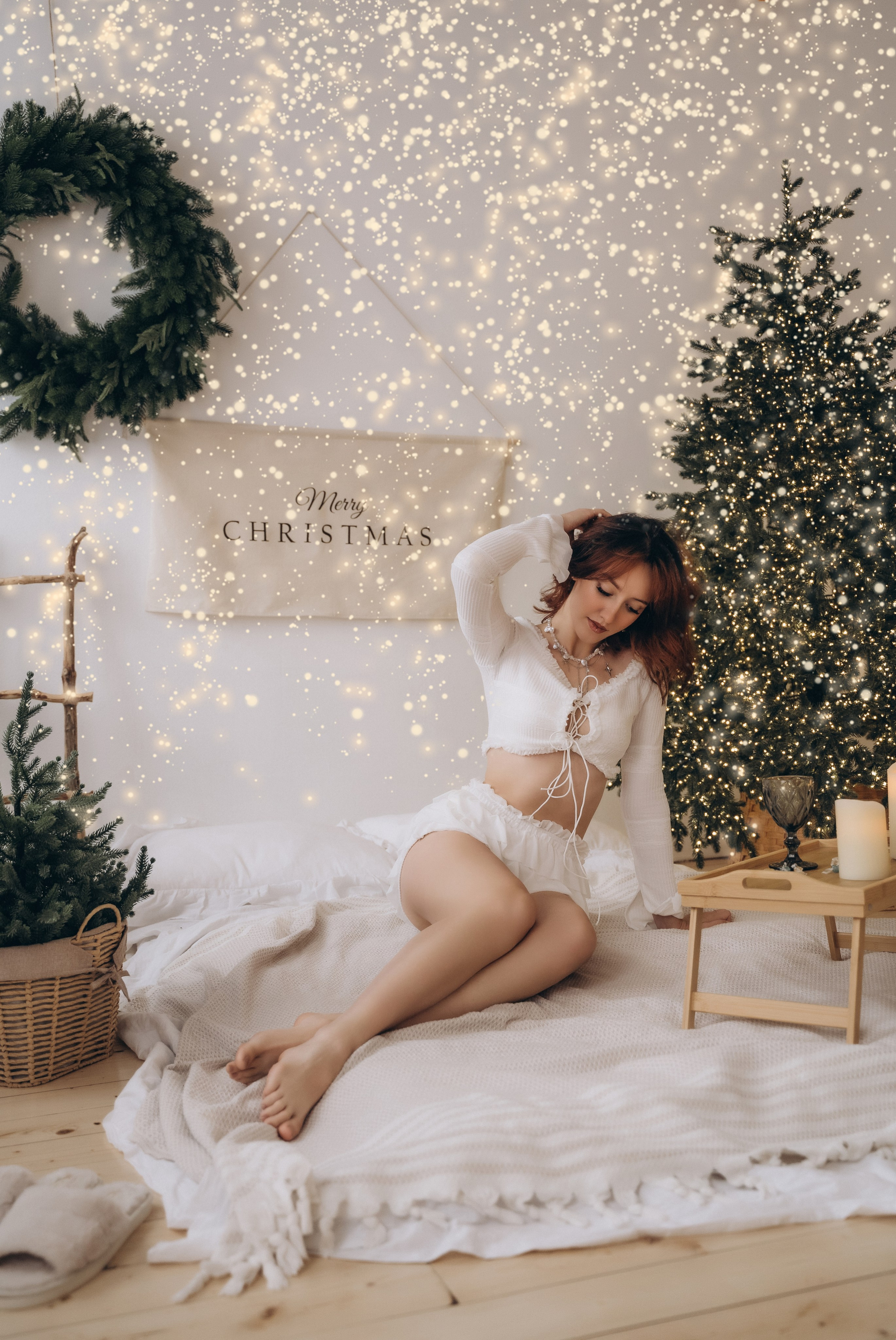 Диана, Фотосессия ко Дню Рождения в новогодней студии. Семейный фотограф в Белгороде Амелина Алина