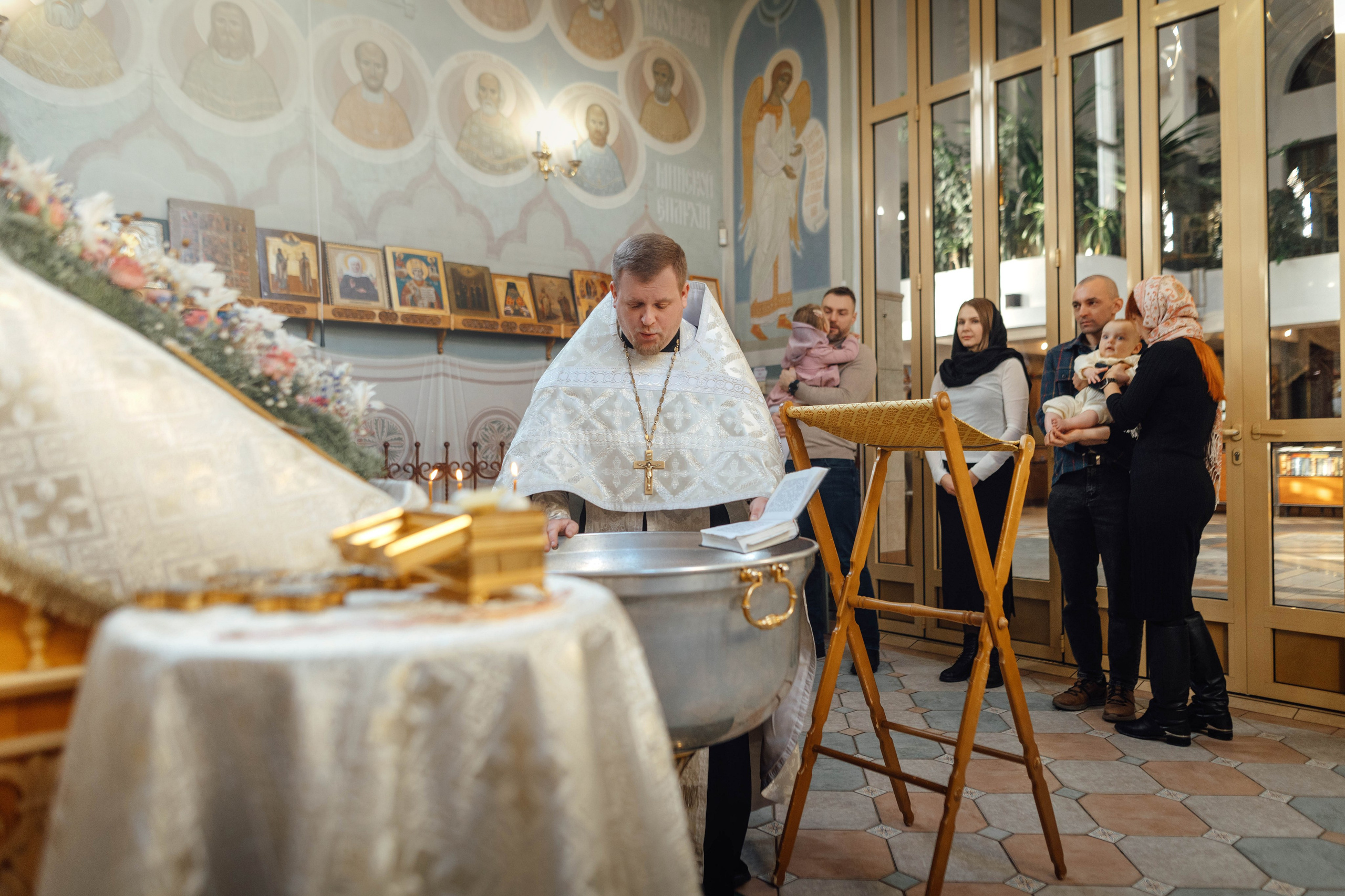 Крещение Александра, храм Иова Многострадального (Дом Милосердия), Минск, январь 2026