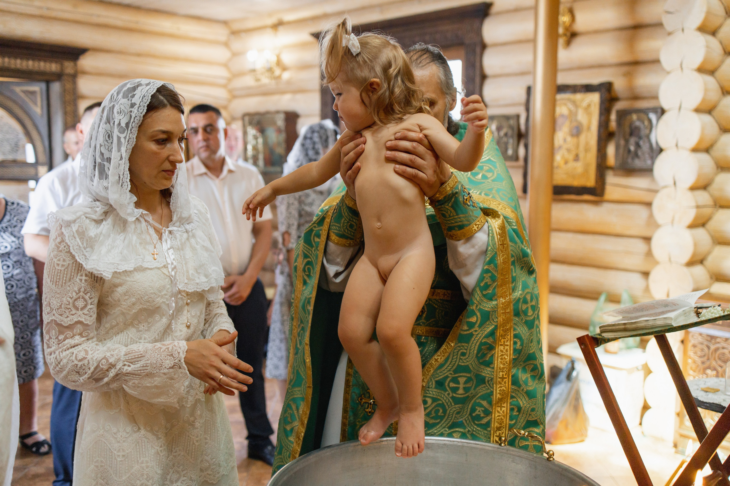 Крещение Дарьи в Храме Сергия Радонежского. Свадебный и семейный фотограф Ольга Разрядова