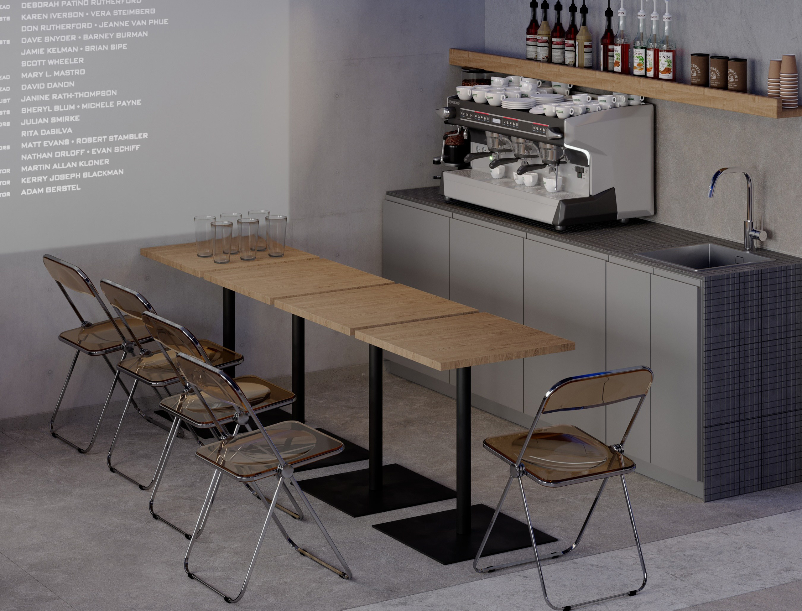 PNM (Жарова) сеть кофеен в г. Шатура. Визуализация интерьеров, дизайн жилых интерьеров, дизайн кафе и ресторанов, дизайн мебели. Москва и Московская область