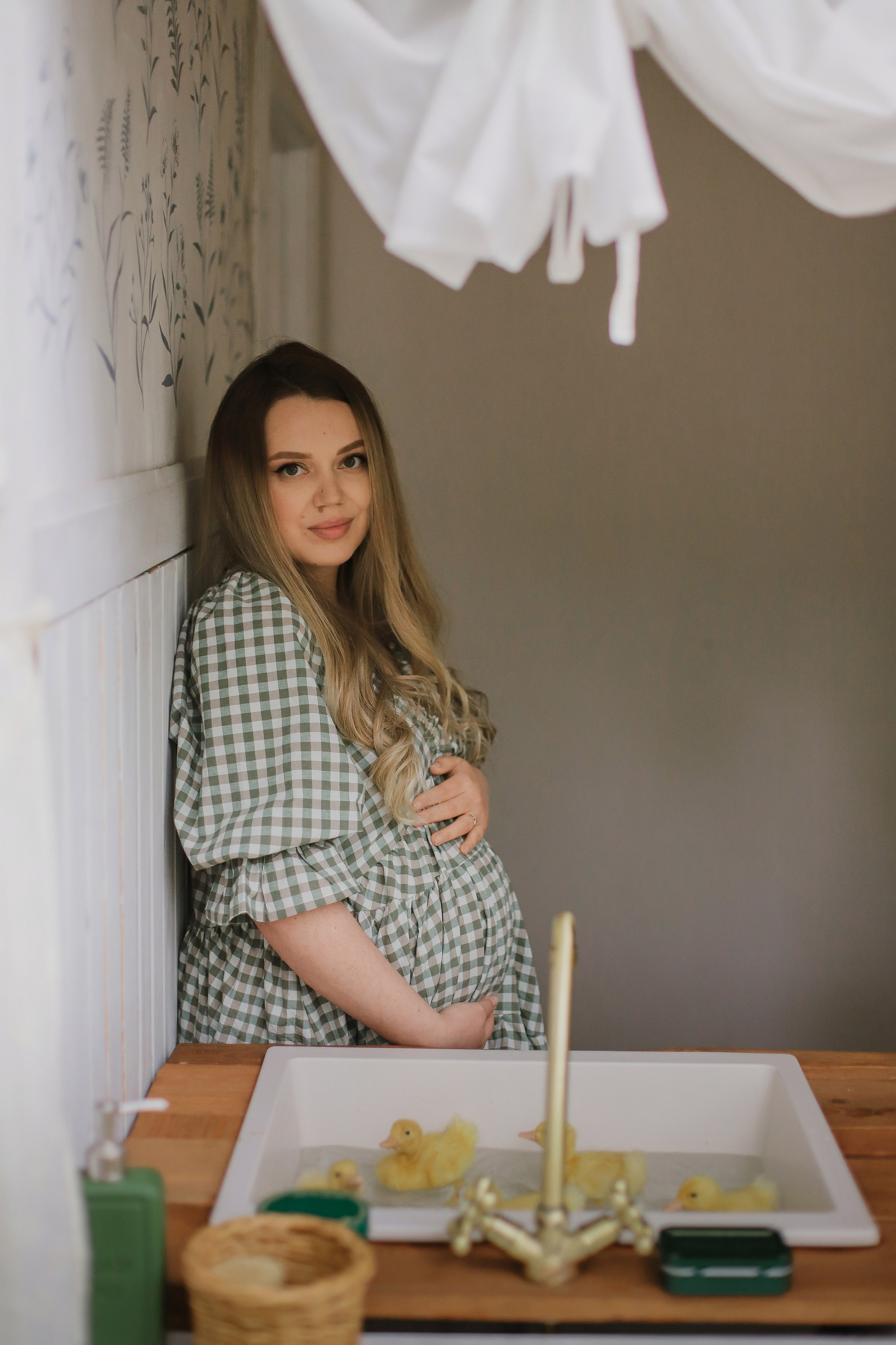 Беременность на даче с утятами. Свадебный, семейный и детский фотограф в Люберцах Зайцева Анастасия