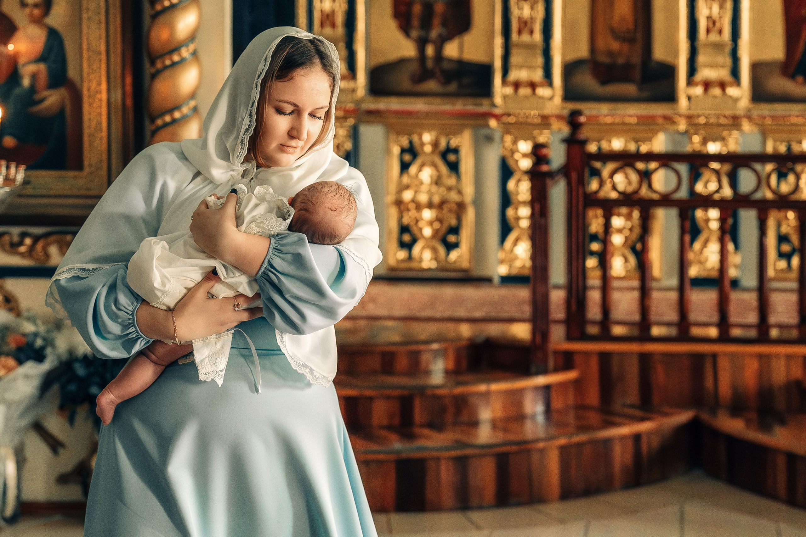Крещение в церкви Воскресения Христова. Свадебный и репортажный фотограф в Воронеже Роман Янко