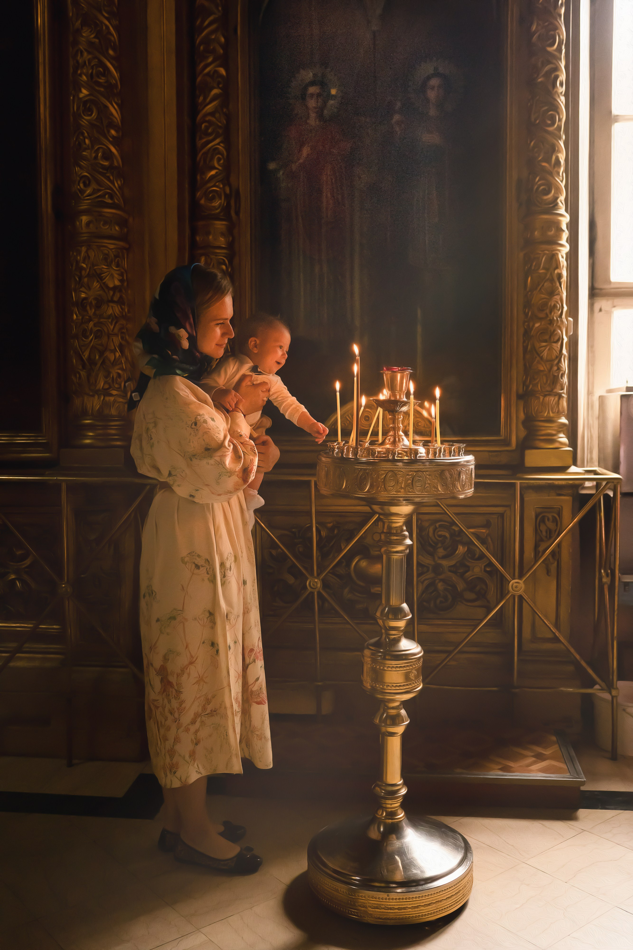 Крещение. Семейный и детский фотограф. М ария Гранкина