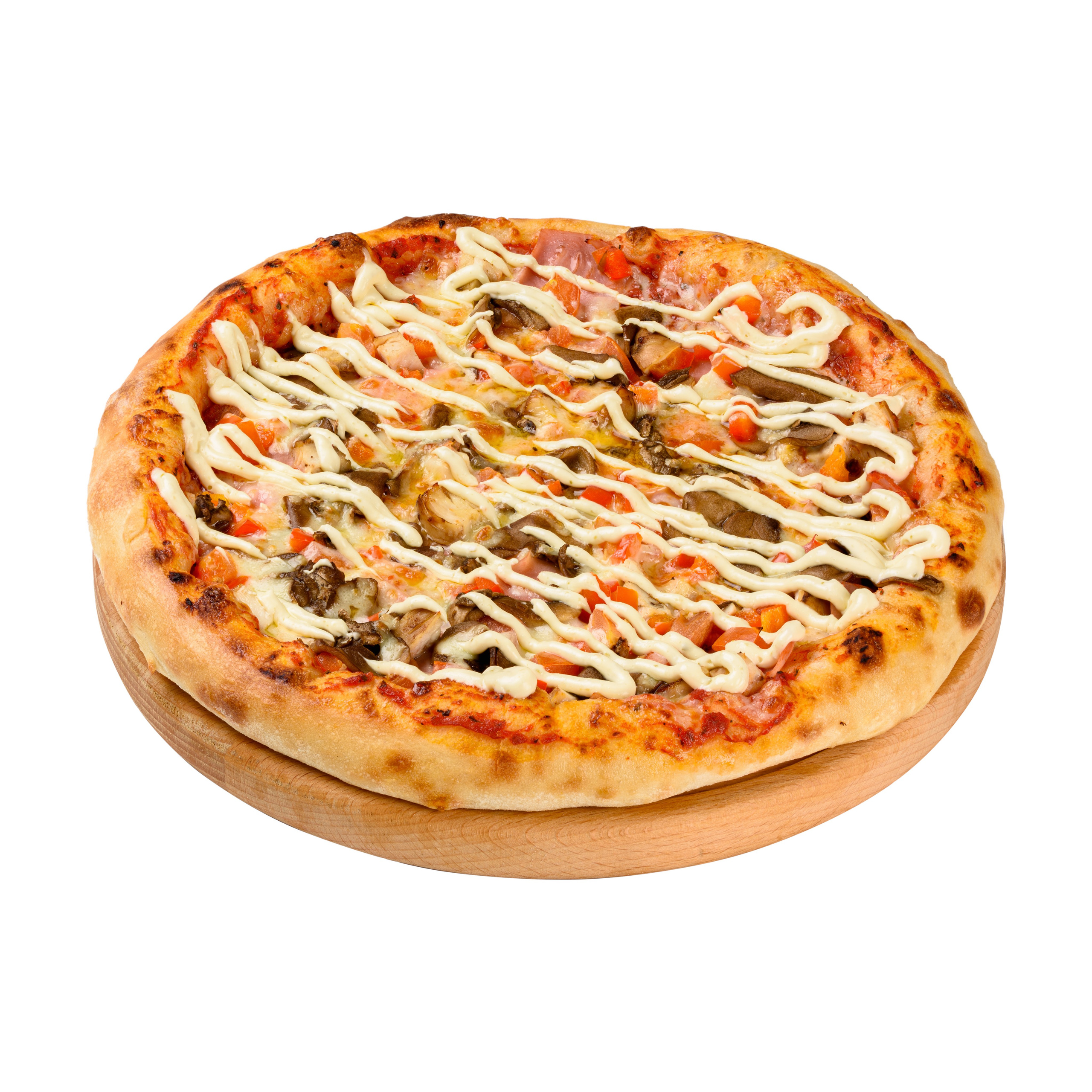 Фотосъемка пиццы на белом фоне в Бийске